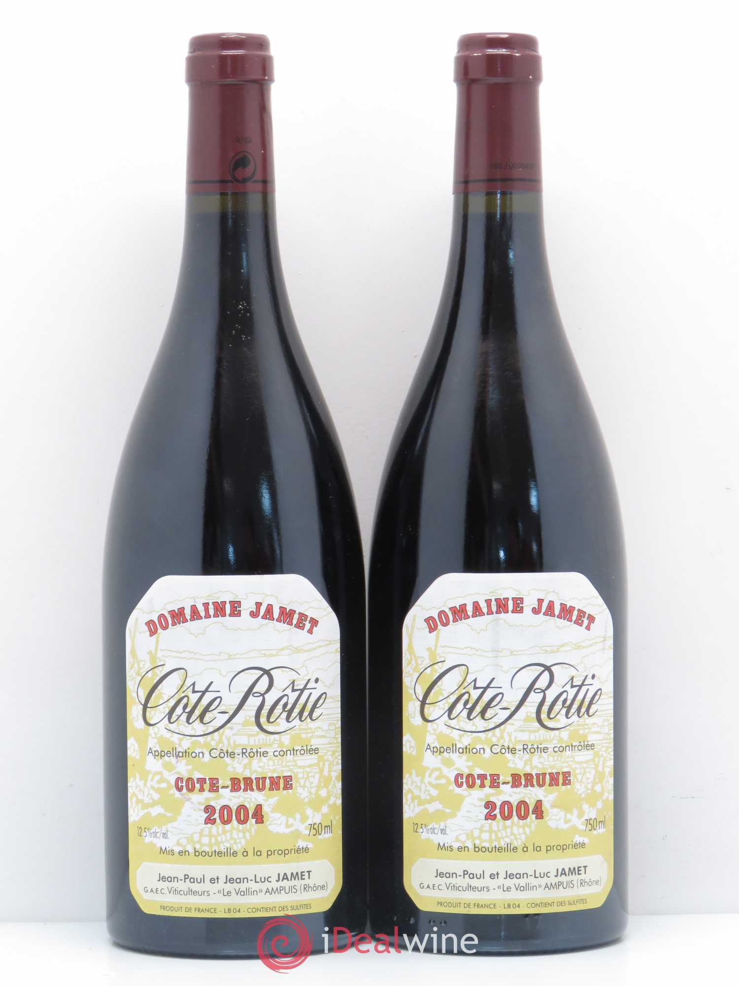 Côte-Rôtie Côte Brune Jamet (Domaine) 2004 - Lot de 2 bouteilles - 0