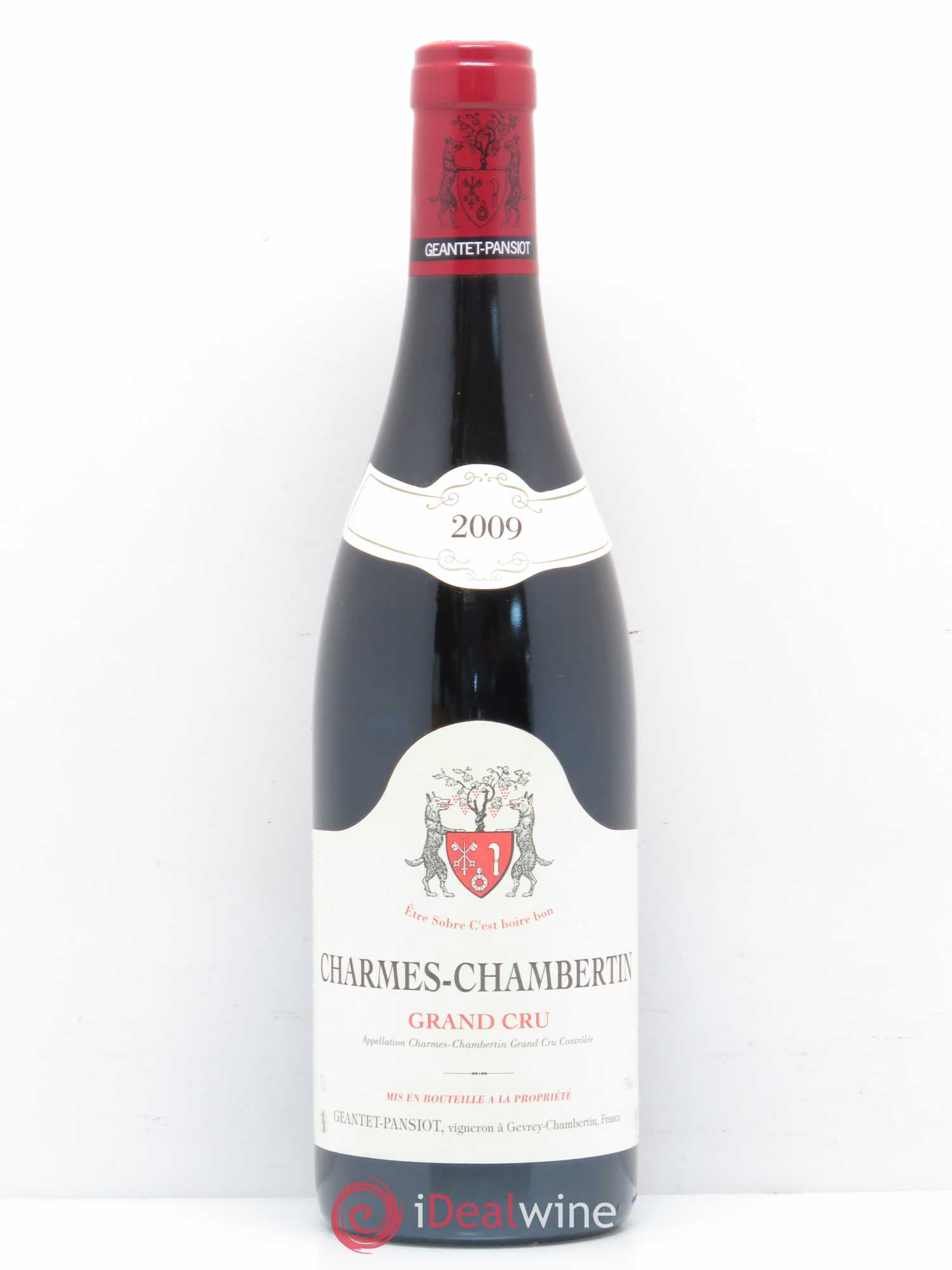 Charmes-Chambertin Grand Cru Geantet-Pansiot 2009 - Lot de 1 bouteille - 0