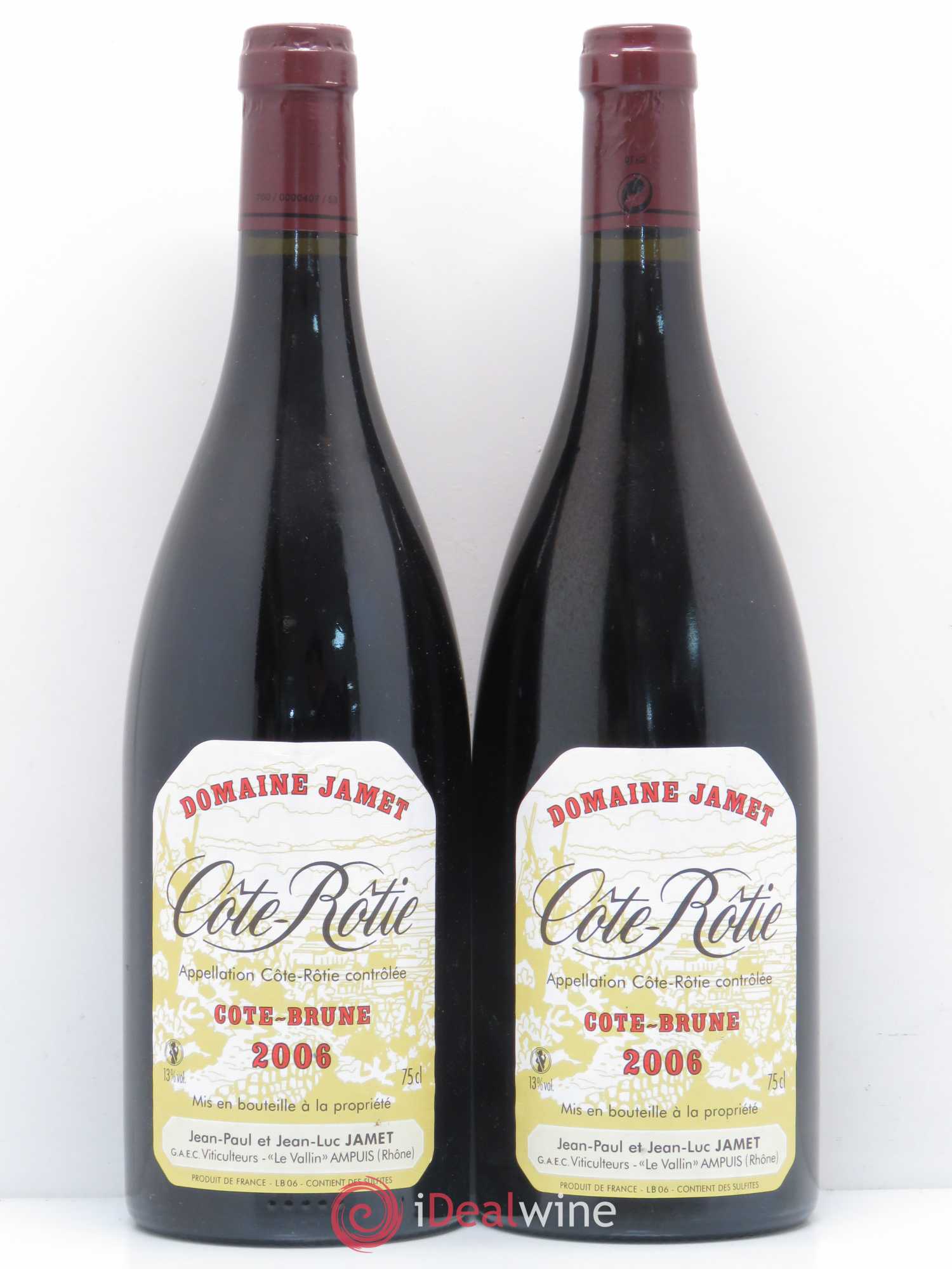 Côte-Rôtie Côte Brune Jamet (Domaine) 2006 - Lot de 2 bouteilles - 0