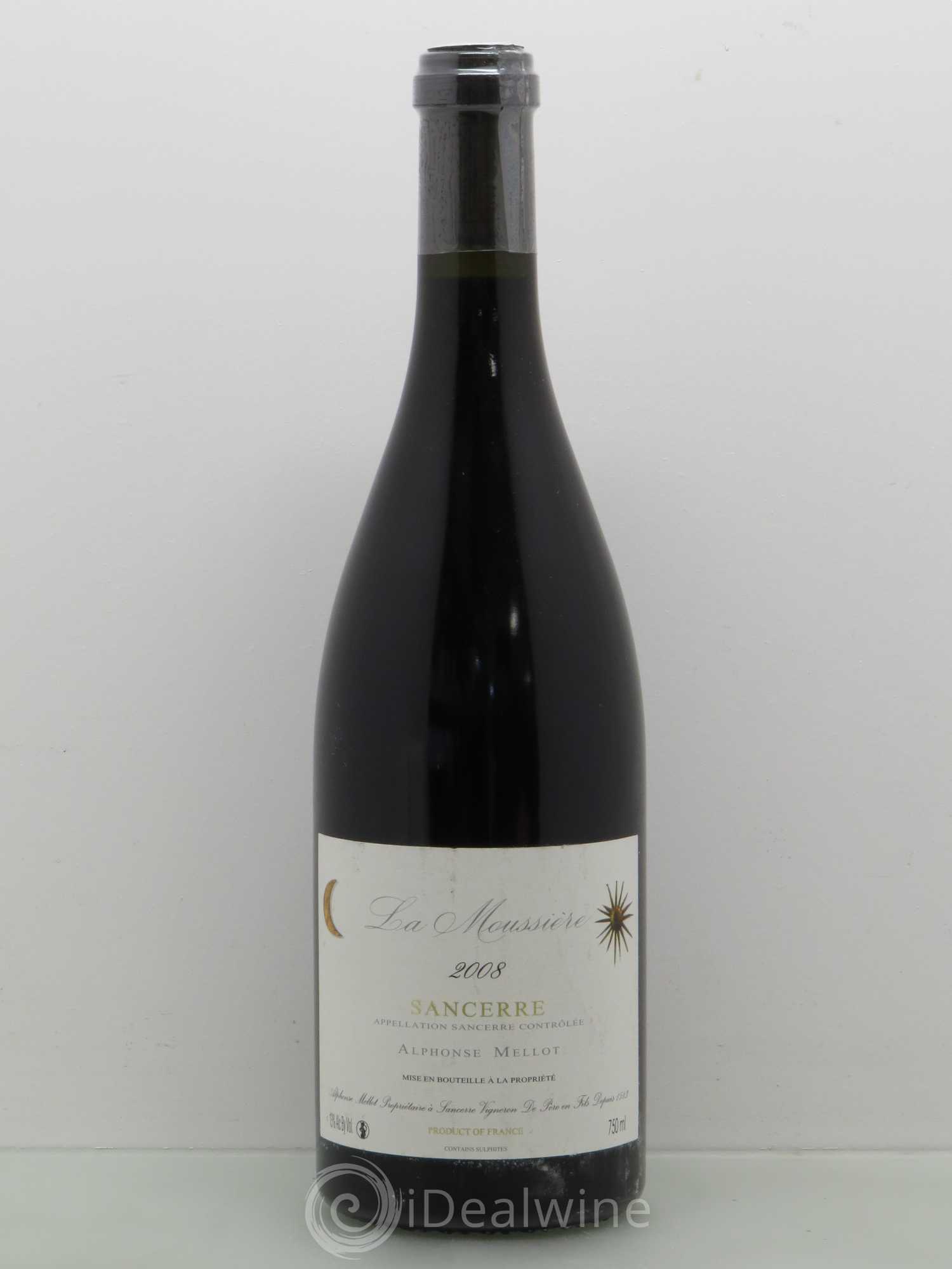 Sancerre La Moussière Alphonse Mellot (sans prix de réserve) 2008 - Lot de 1 bouteille - 0