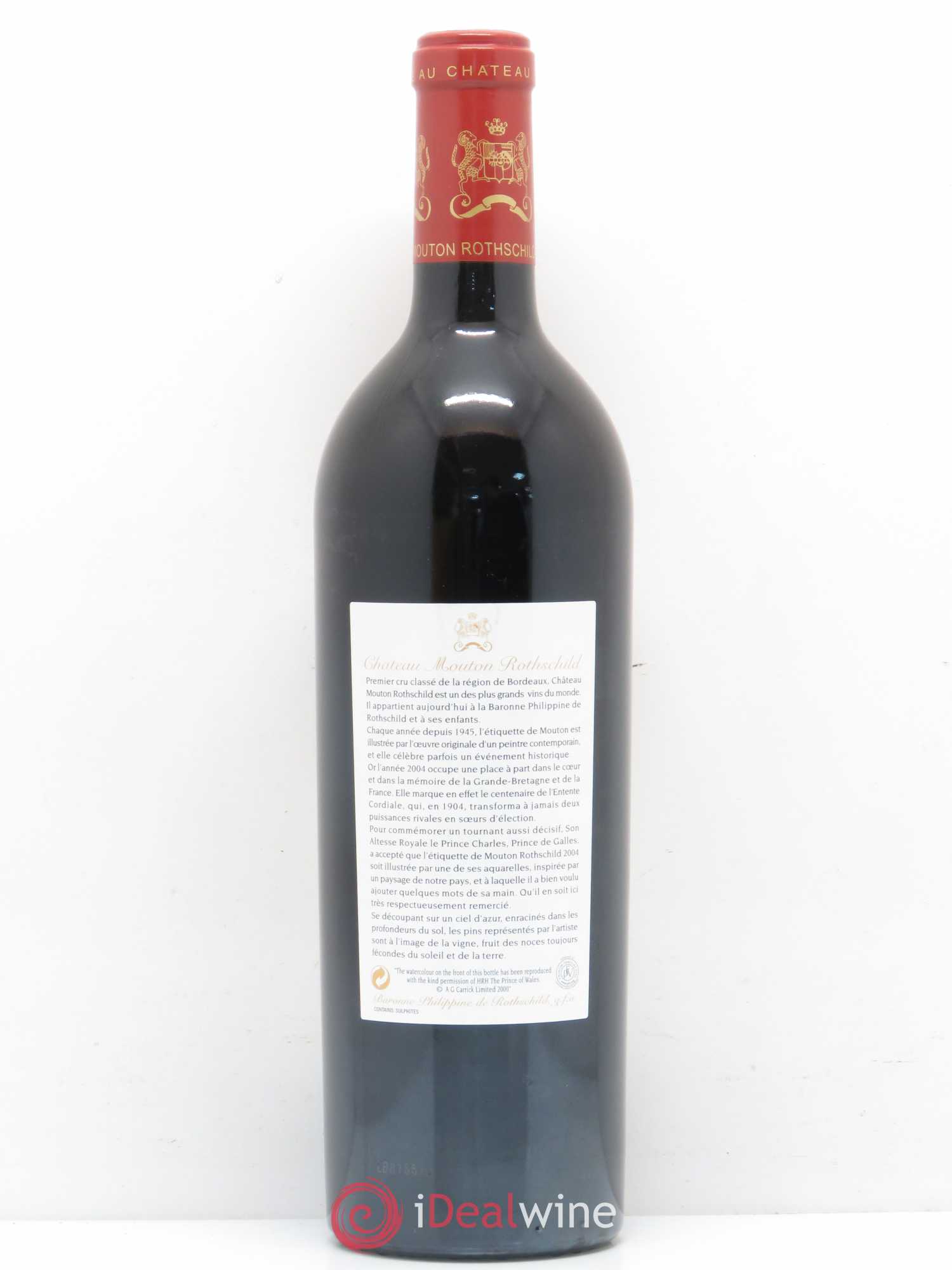 Château Mouton Rothschild 1er Grand Cru Classé 2004 - Lot de 1 bouteille - 1