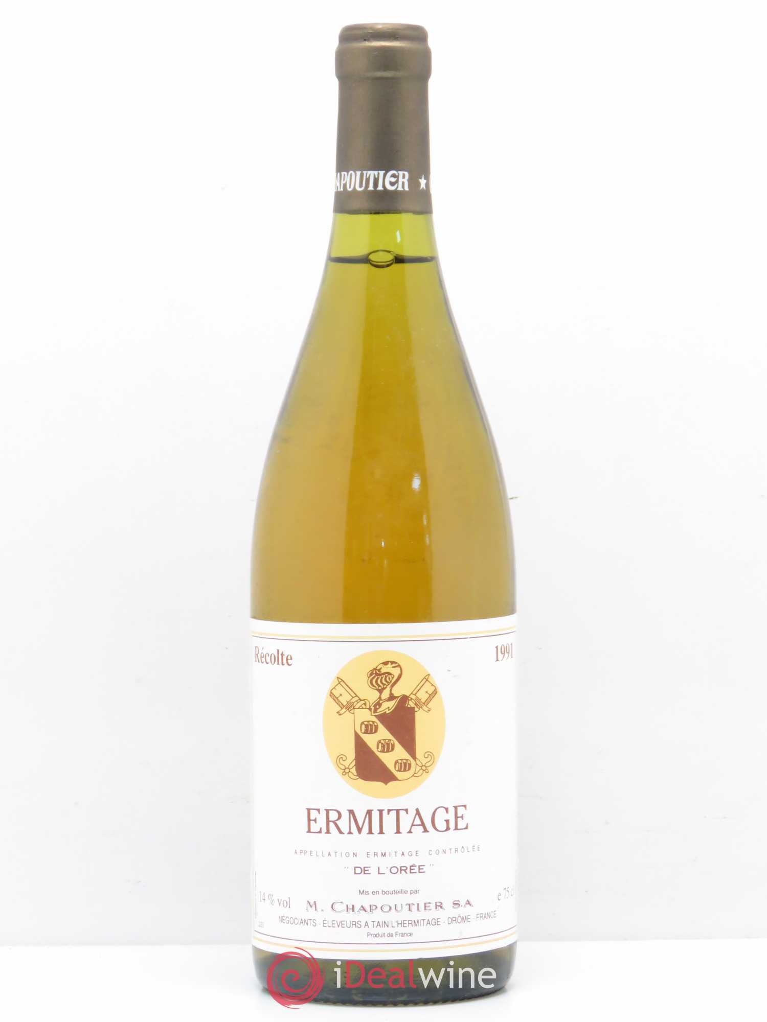 Hermitage Ermitage de l'Orée Chapoutier 1991 - Lot de 1 bouteille - 0
