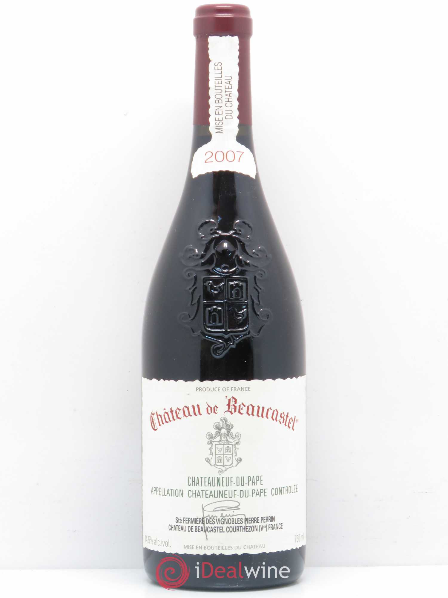 Châteauneuf-du-Pape Château de Beaucastel Famille Perrin 2007 - Lot de 1 bouteille - 0
