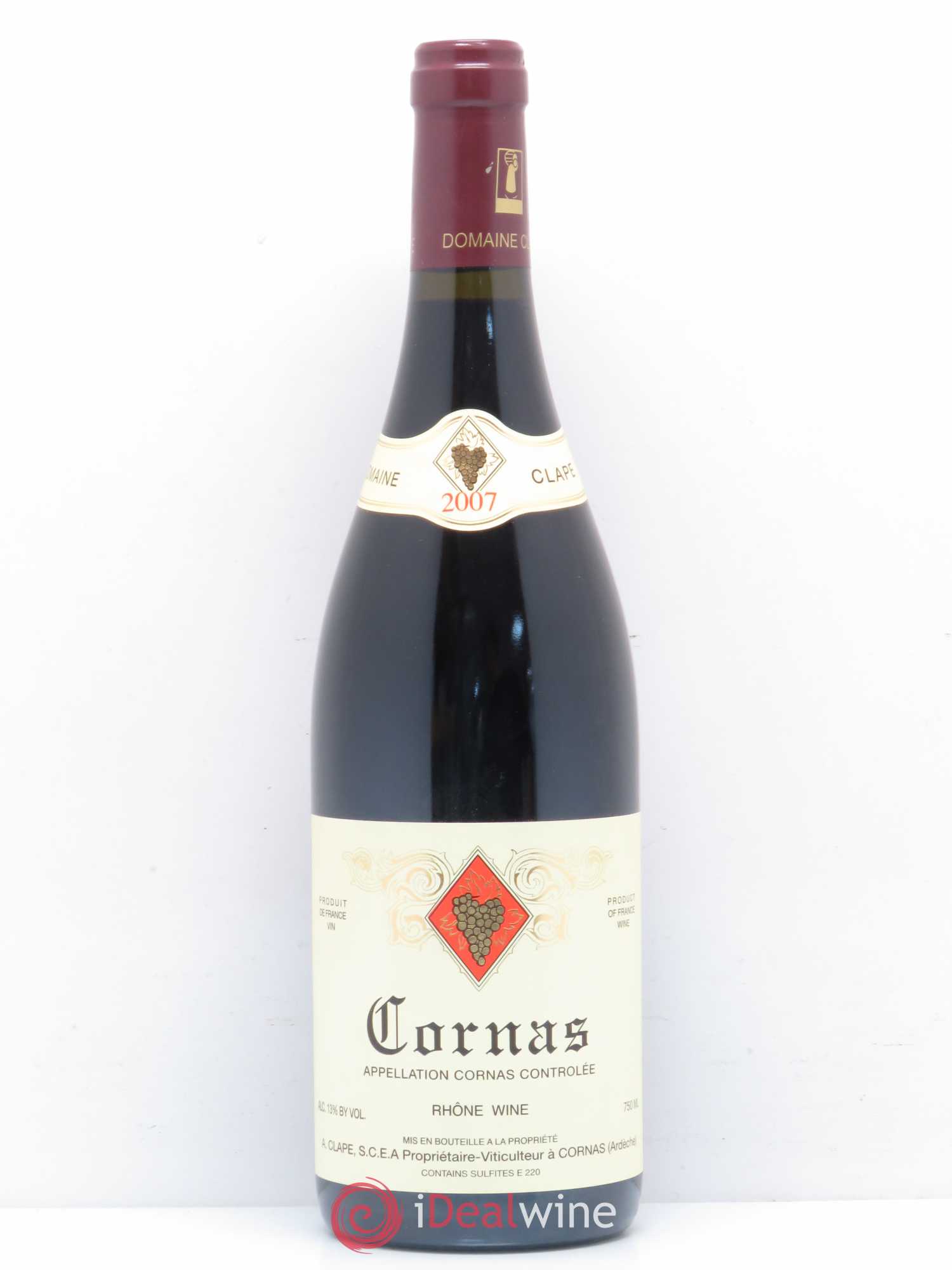 Cornas Auguste Clape 2007 - Lot de 1 bouteille - 0