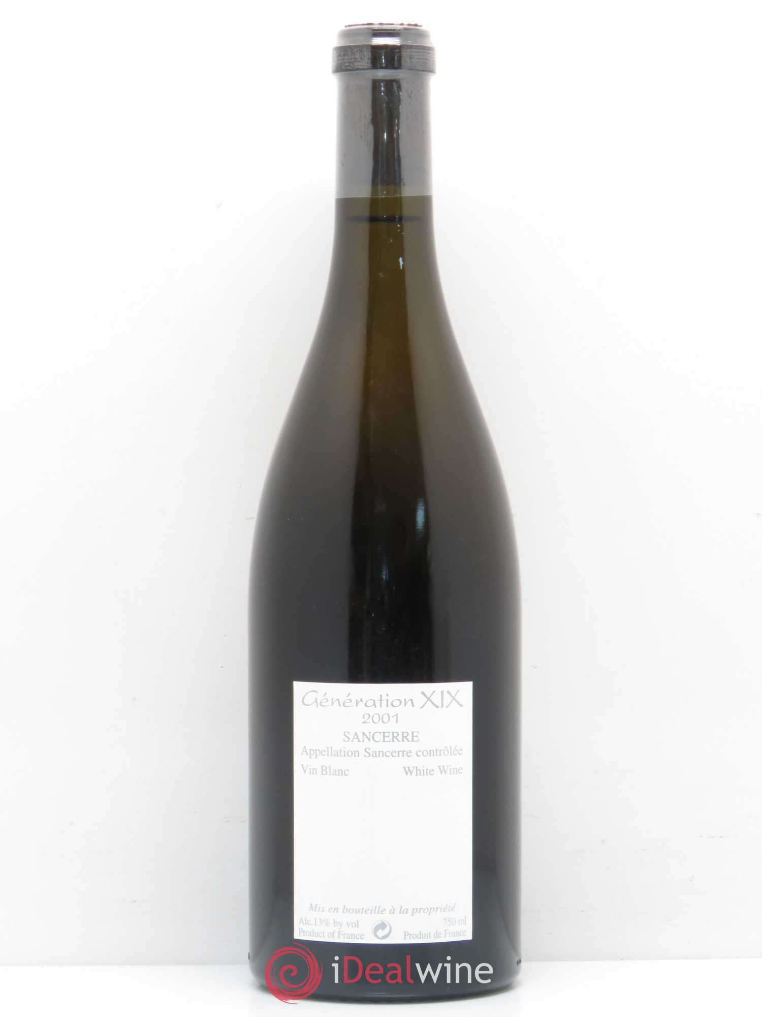 Sancerre Génération XIX Alphonse Mellot 2001 - Lot de 1 bouteille - 1