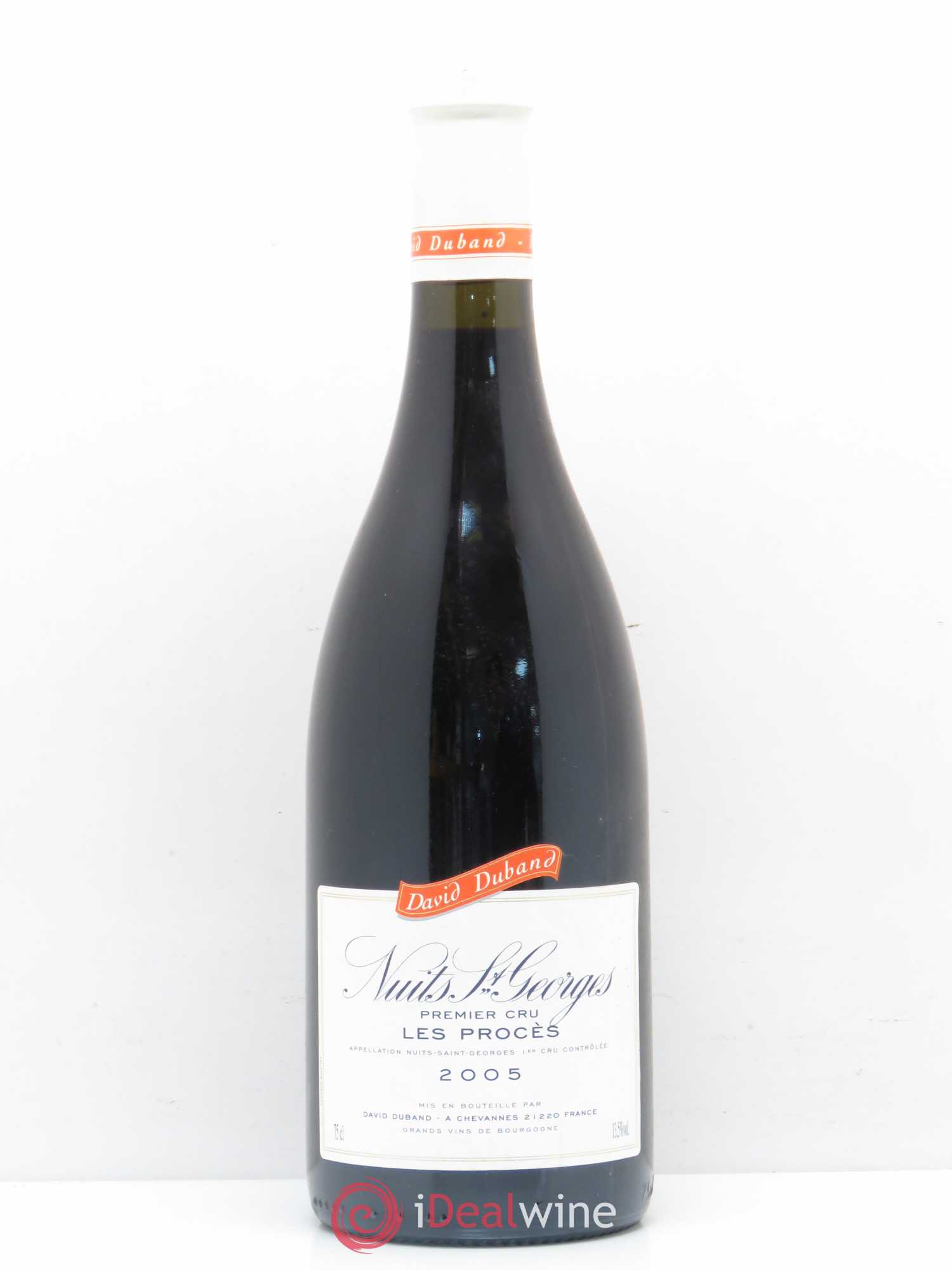 Nuits-Saint-Georges 1er Cru Les Procès David Duband (Domaine) 2005 - Lot de 1 bouteille - 0