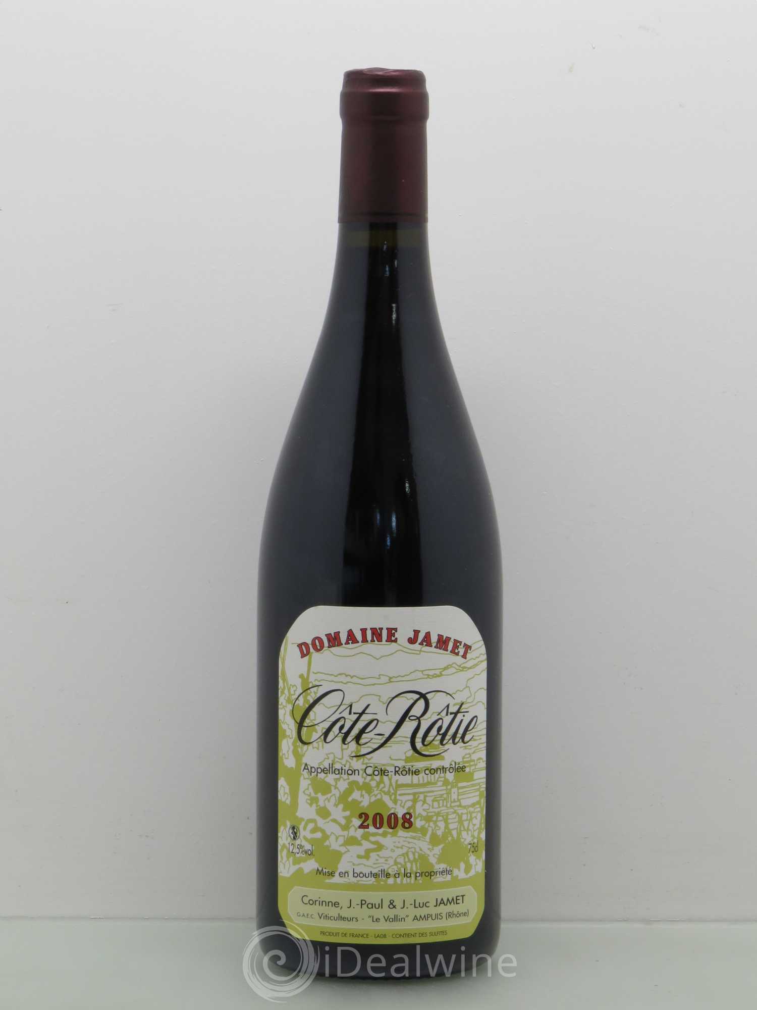 Côte-Rôtie Jamet (Domaine) 2008 - Lot de 1 bouteille - 0