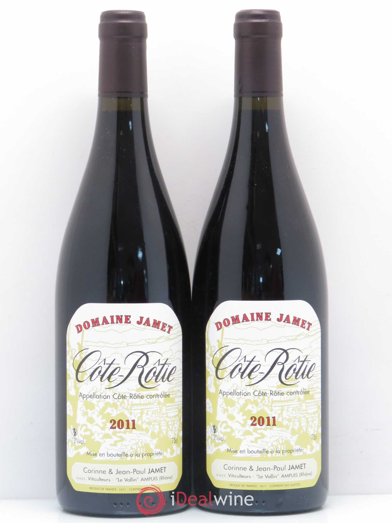 Côte-Rôtie Jamet (Domaine) 2011 - Lot de 2 bouteilles - 0