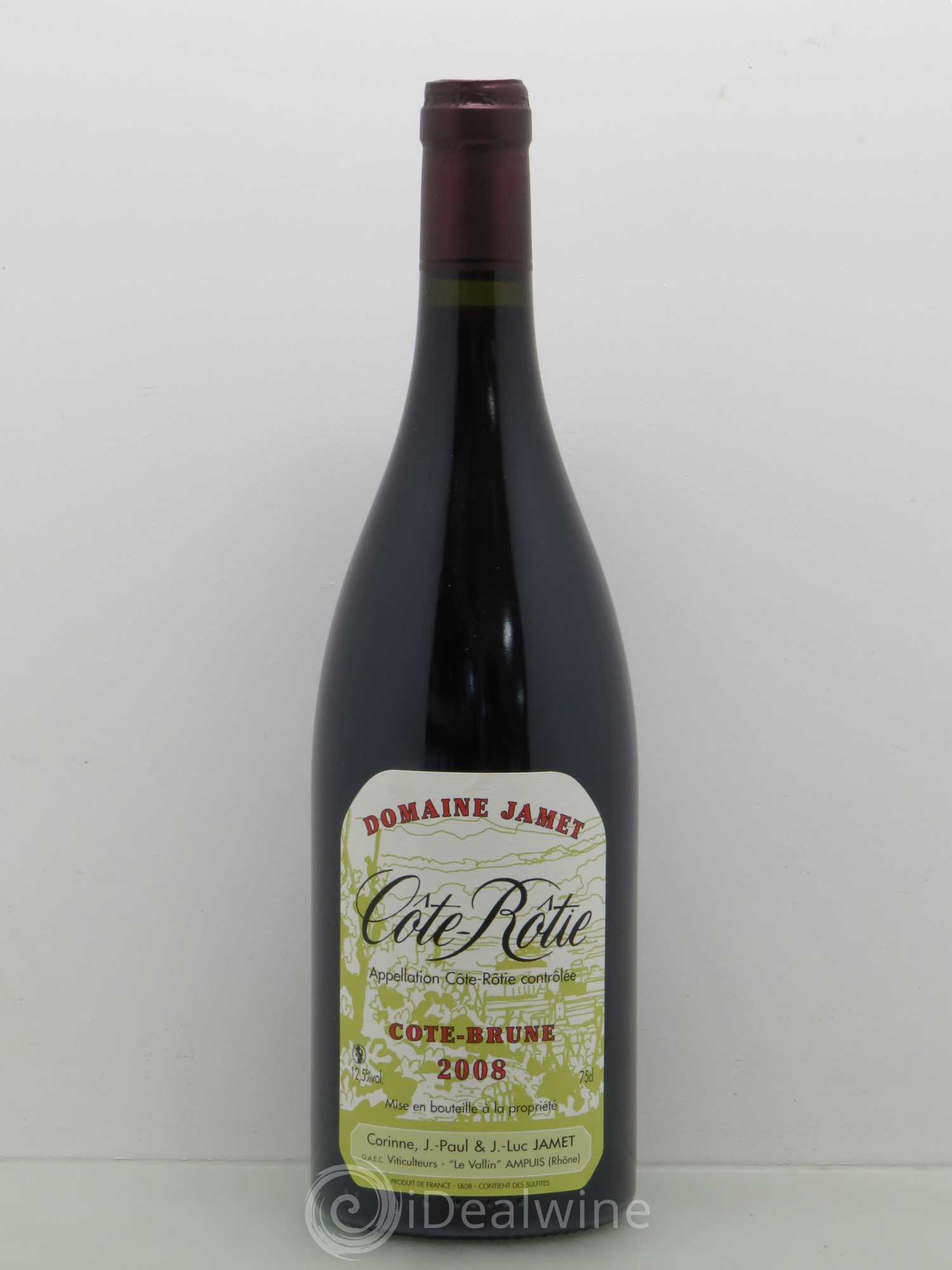 Côte-Rôtie Côte Brune Jamet (Domaine) 2008 - Lot de 1 bouteille - 0
