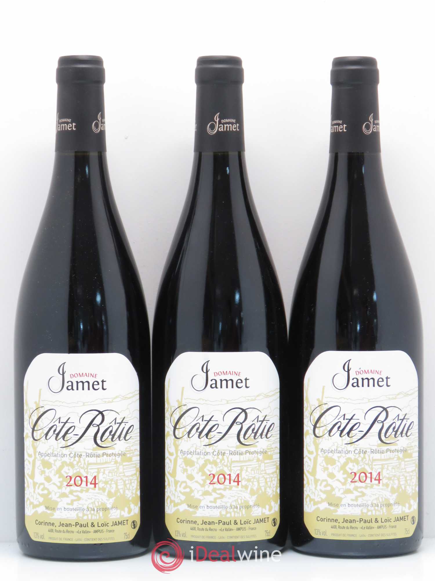 Côte-Rôtie Jamet (Domaine) 2014 - Lot de 3 bouteilles - 0