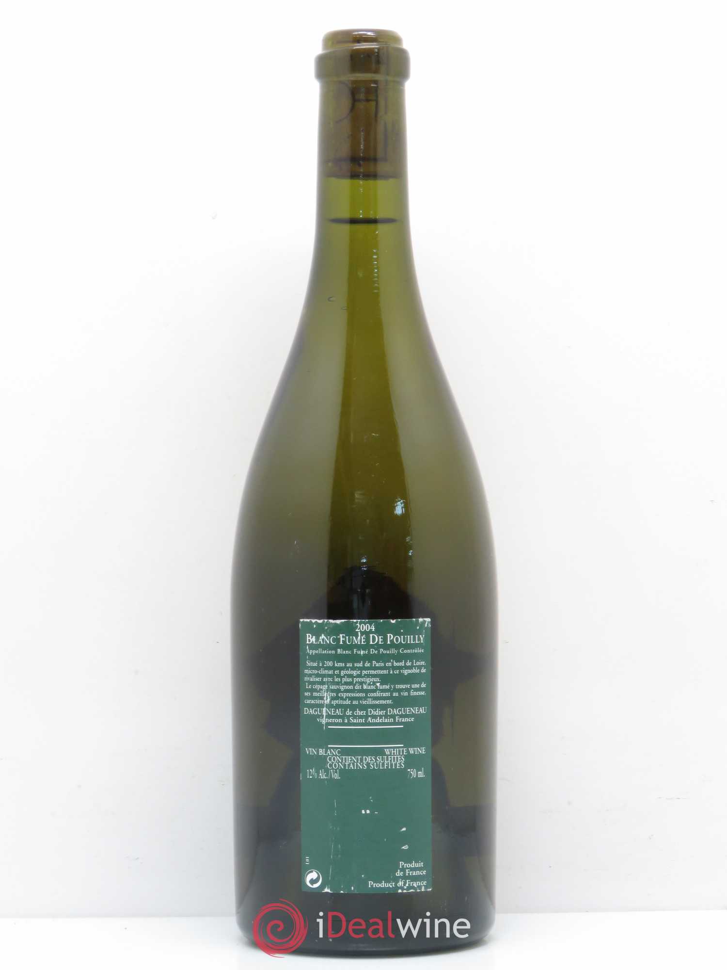 Vin de France (anciennement Pouilly-Fumé) Silex Dagueneau (Domaine Didier - Louis-Benjamin) 2004 - Lot de 1 bouteille - 1