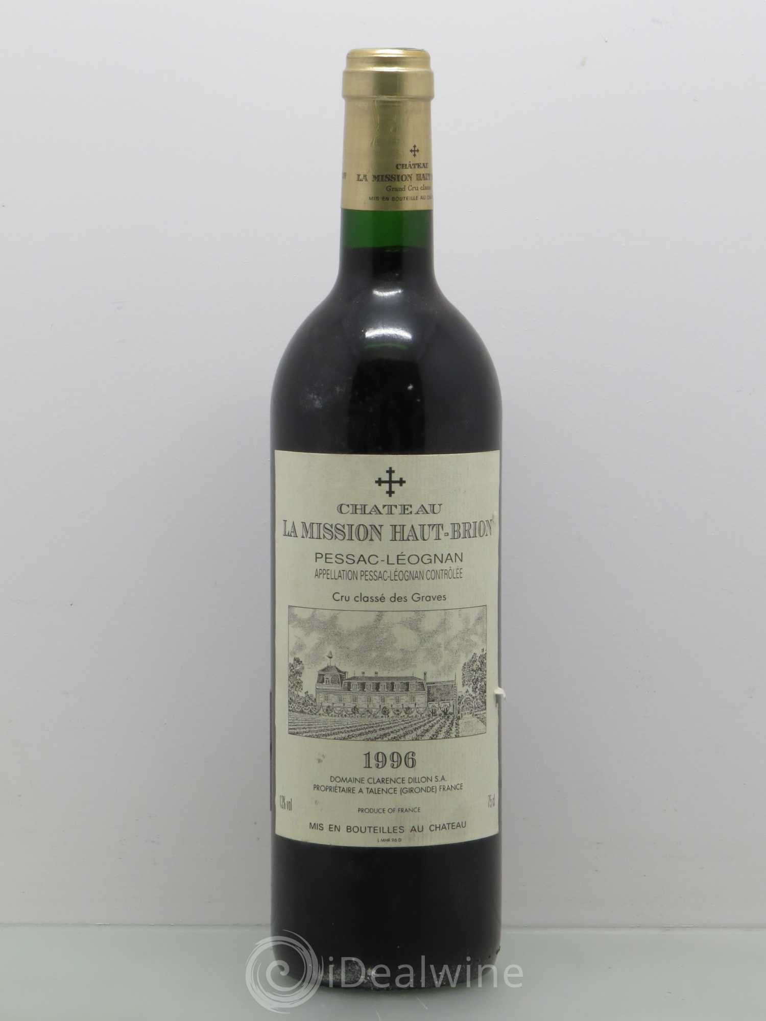 Château la Mission Haut-Brion Cru Classé de Graves 1996 - Lot de 1 bouteille - 0