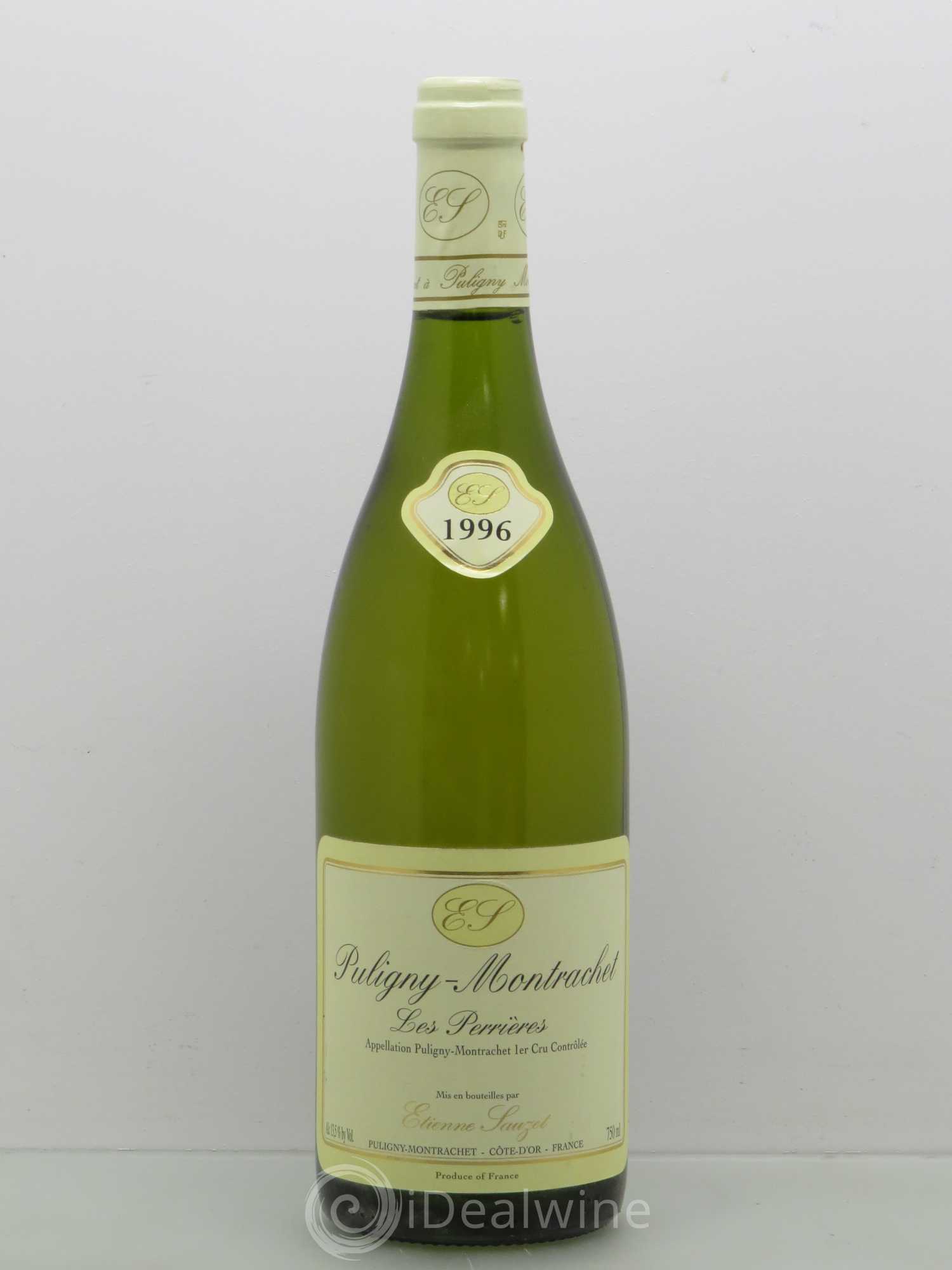 Puligny-Montrachet 1er Cru Les Perrières Etienne Sauzet 1996 - Lot de 1 bouteille - 0