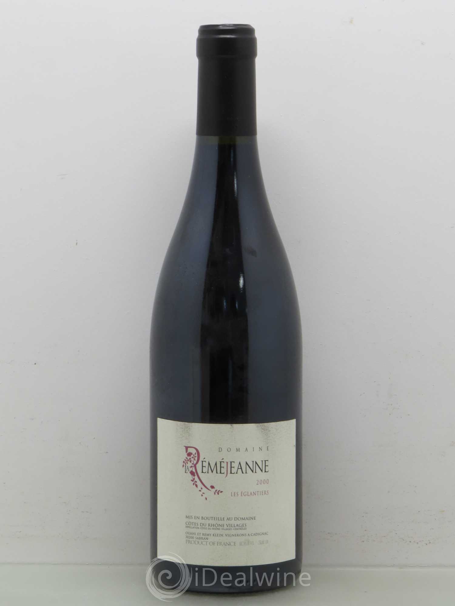 Côtes-du-Rhône Les Eglantiers - domaine Réméjeanne 2000 - Posten von 1 Flasche - 0