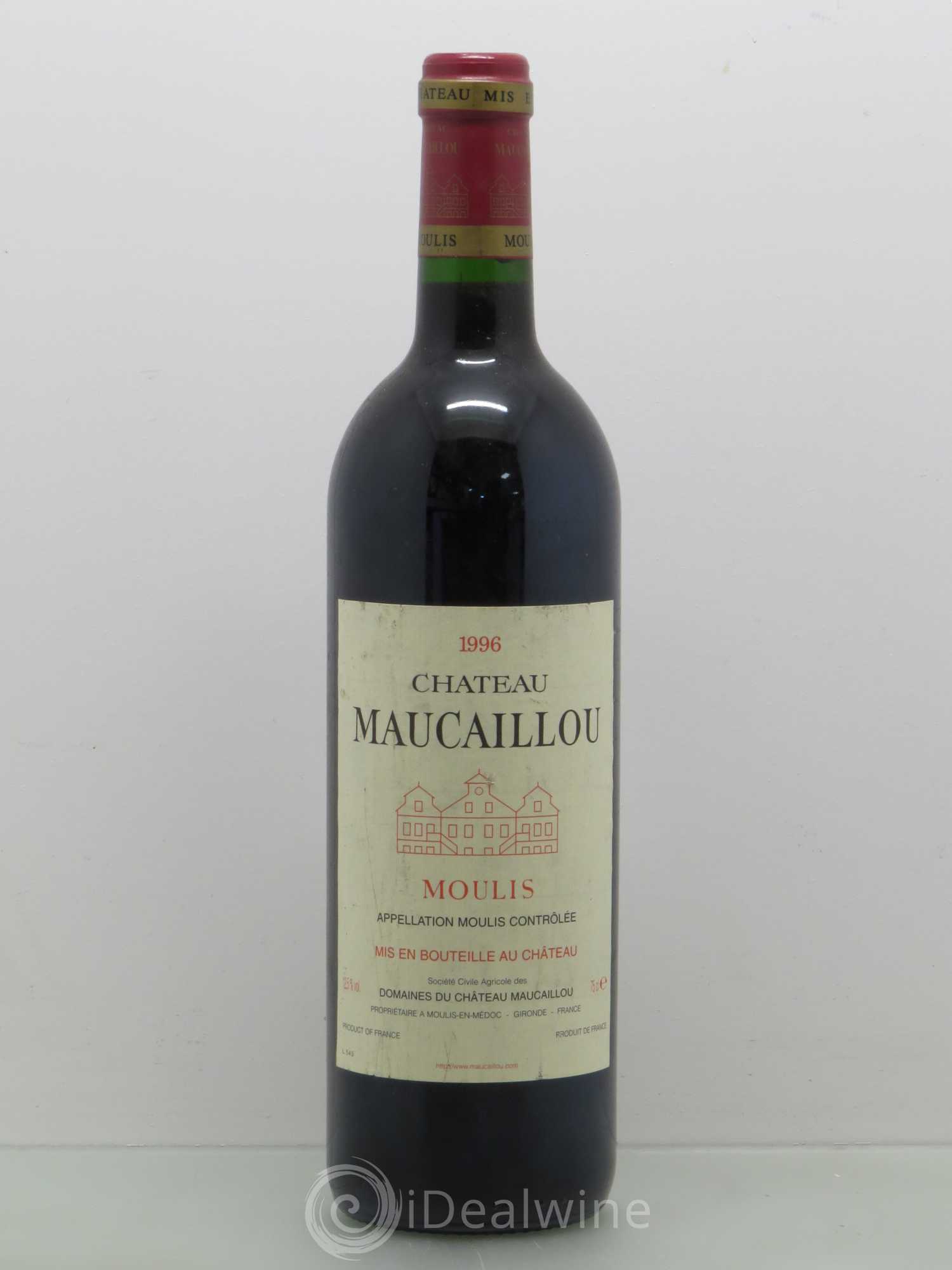 Château Maucaillou 1996 - Lot de 1 bouteille - 0