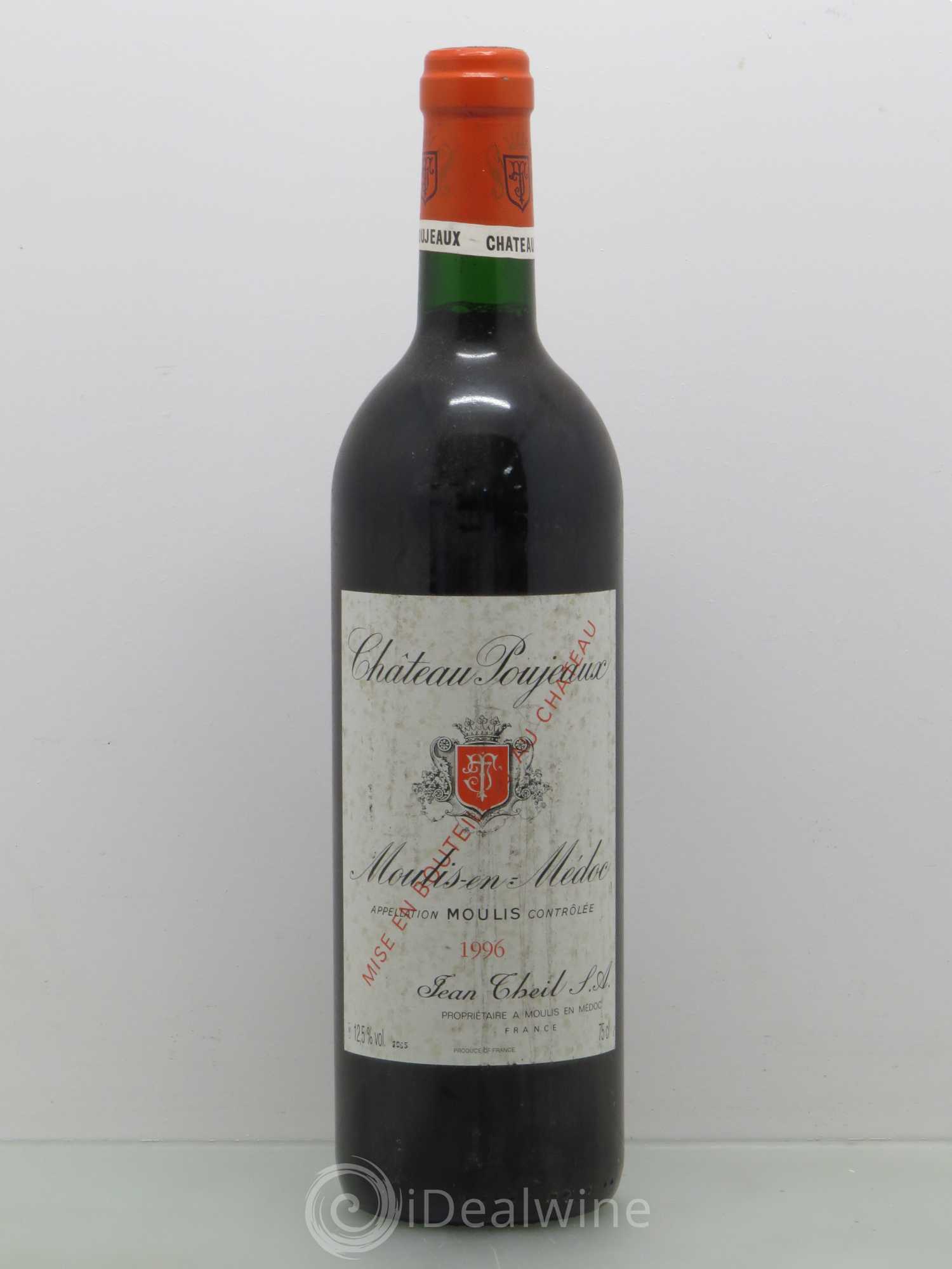 Château Poujeaux 1996 - Lot de 1 bouteille - 0