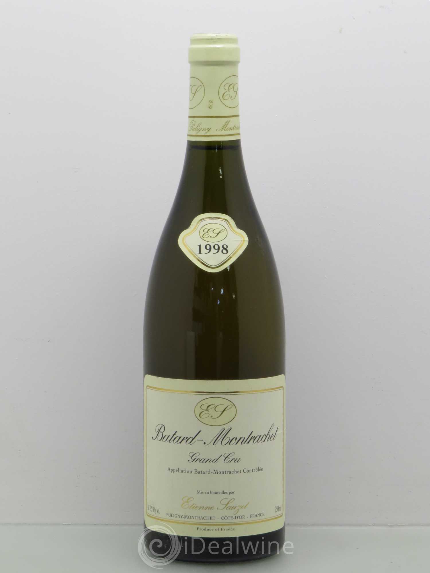 Bâtard-Montrachet Grand Cru Etienne Sauzet (sans prix de réserve) 1998 - Lot de 1 bouteille - 0