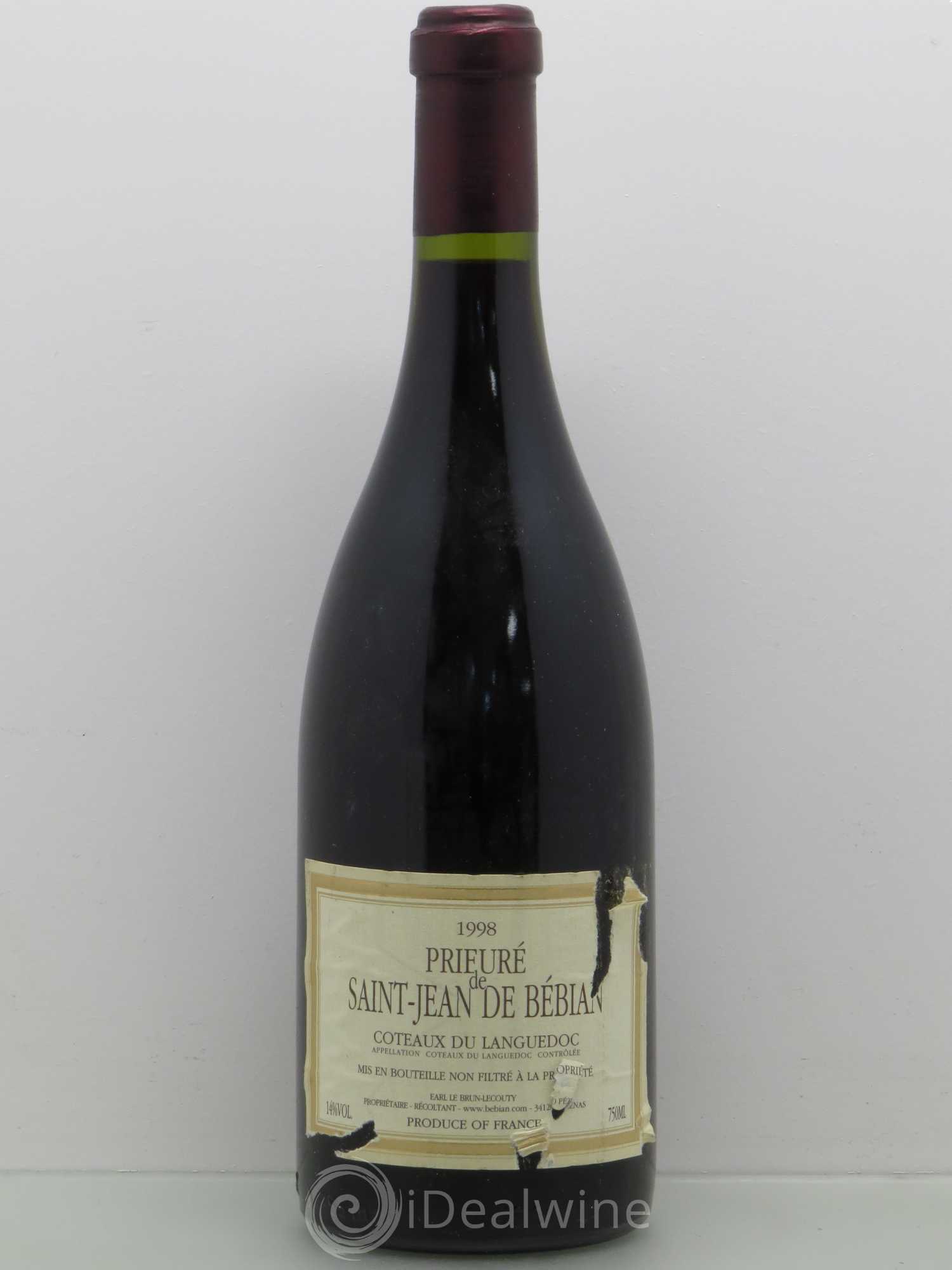 Languedoc Prieuré St-Jean de Bébian 1998 - Lot de 1 bouteille - 0