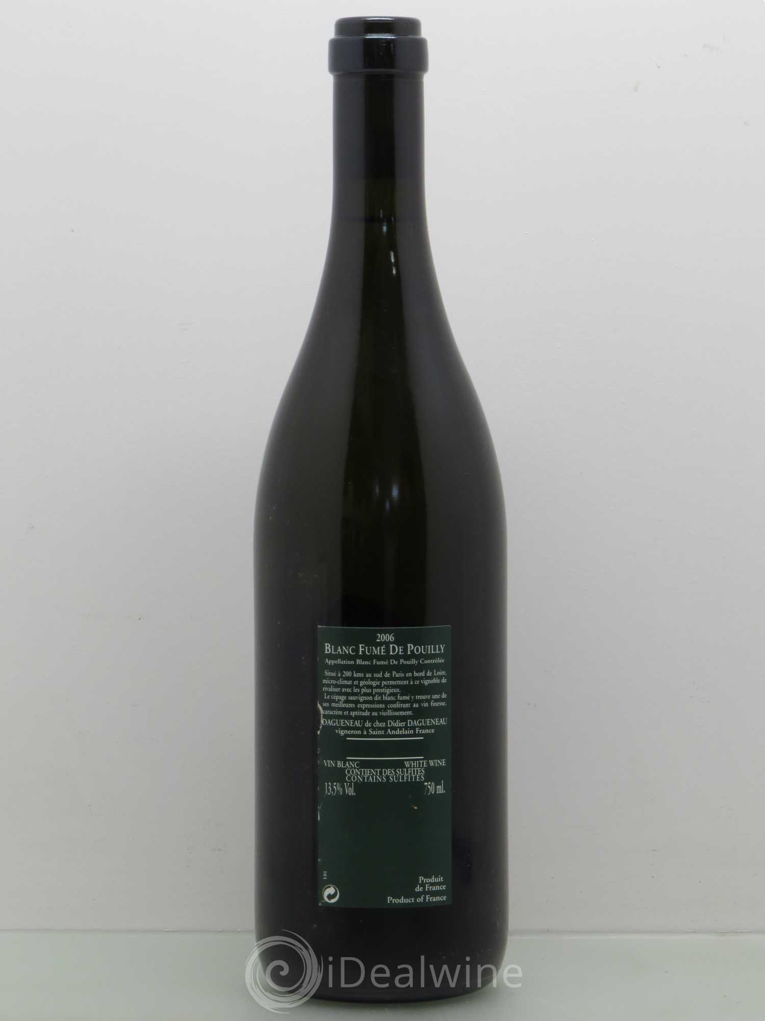 Vin de France (anciennement Pouilly-Fumé) Silex Dagueneau (Domaine Didier - Louis-Benjamin) 2006 - Lot de 1 bouteille - 1