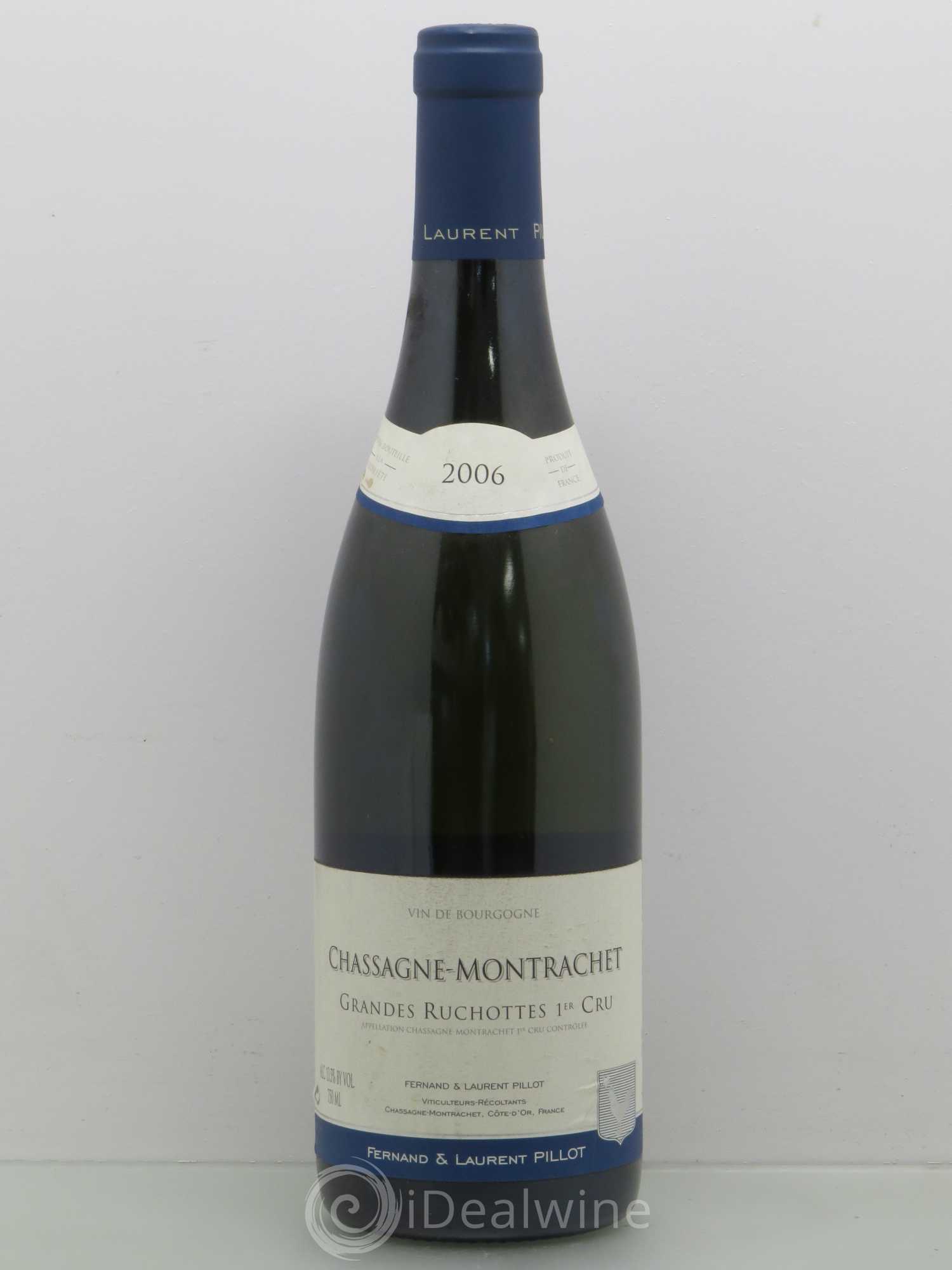 Chassagne-Montrachet 1er Cru Grande Ruchotte L. Pilllot 2006 - Lot de 1 bouteille - 0