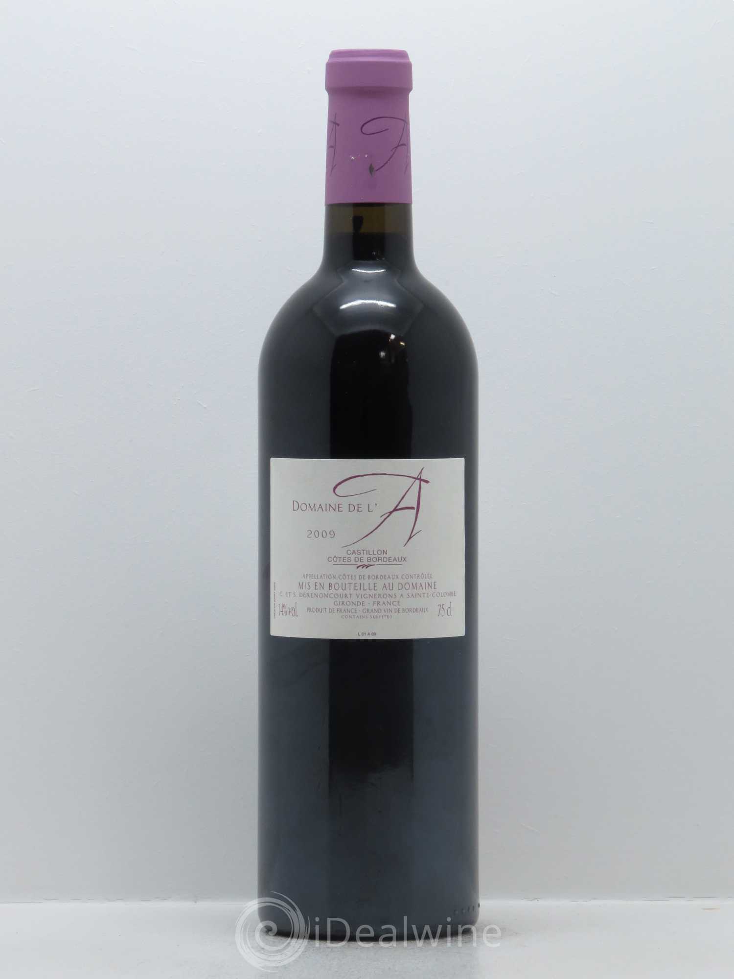 Domaine de l'A 2009 - Lot de 1 bouteille - 1
