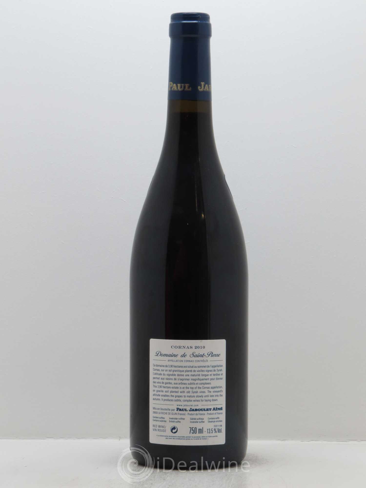 Cornas Domaine de Saint-Pierre Paul Jaboulet Ainé 2010 - Lot de 1 bouteille - 1