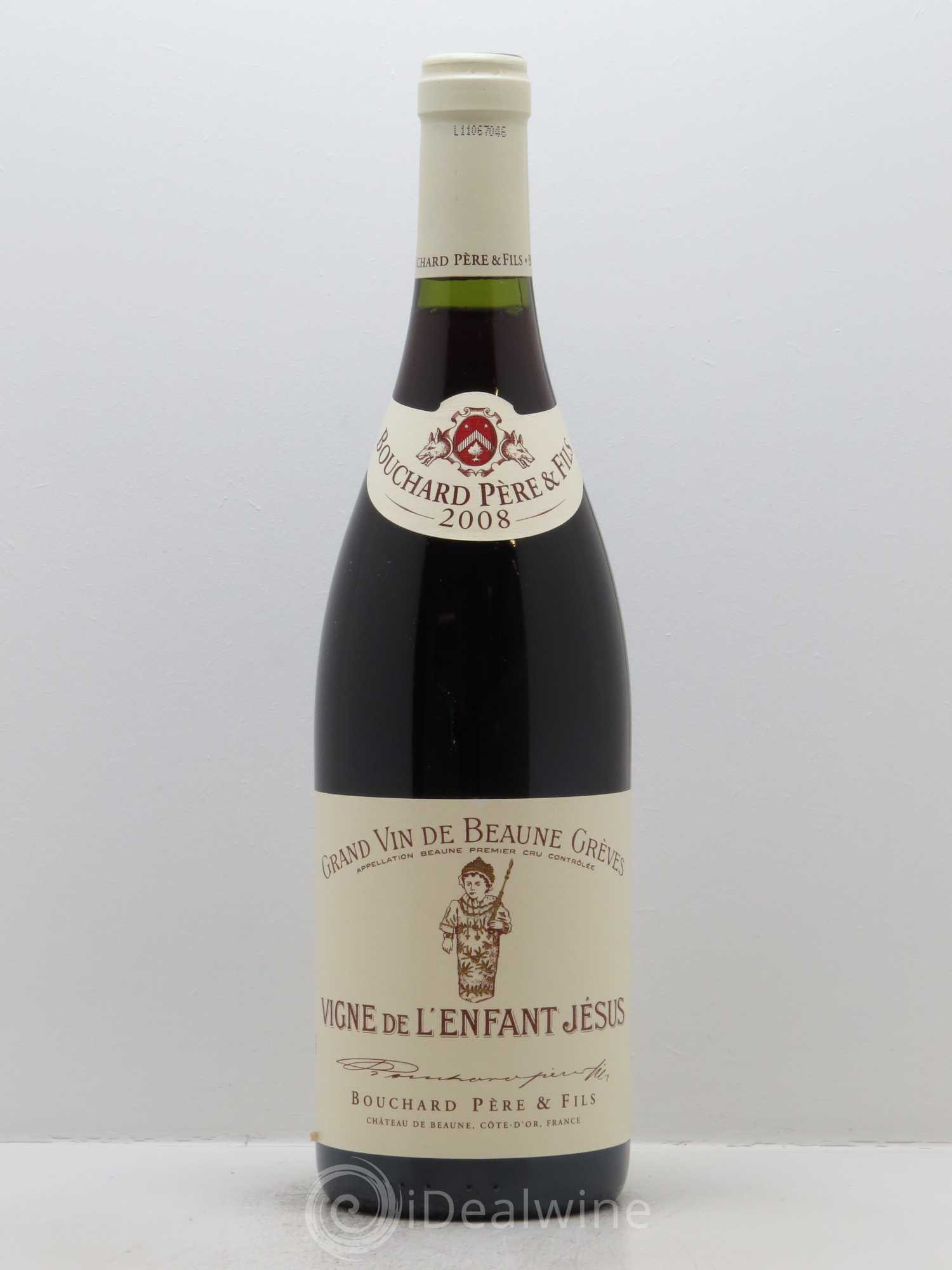 Beaune 1er Cru Grèves - Vigne de l'Enfant Jésus Bouchard Père & Fils 2008 - Lot de 1 bouteille - 0