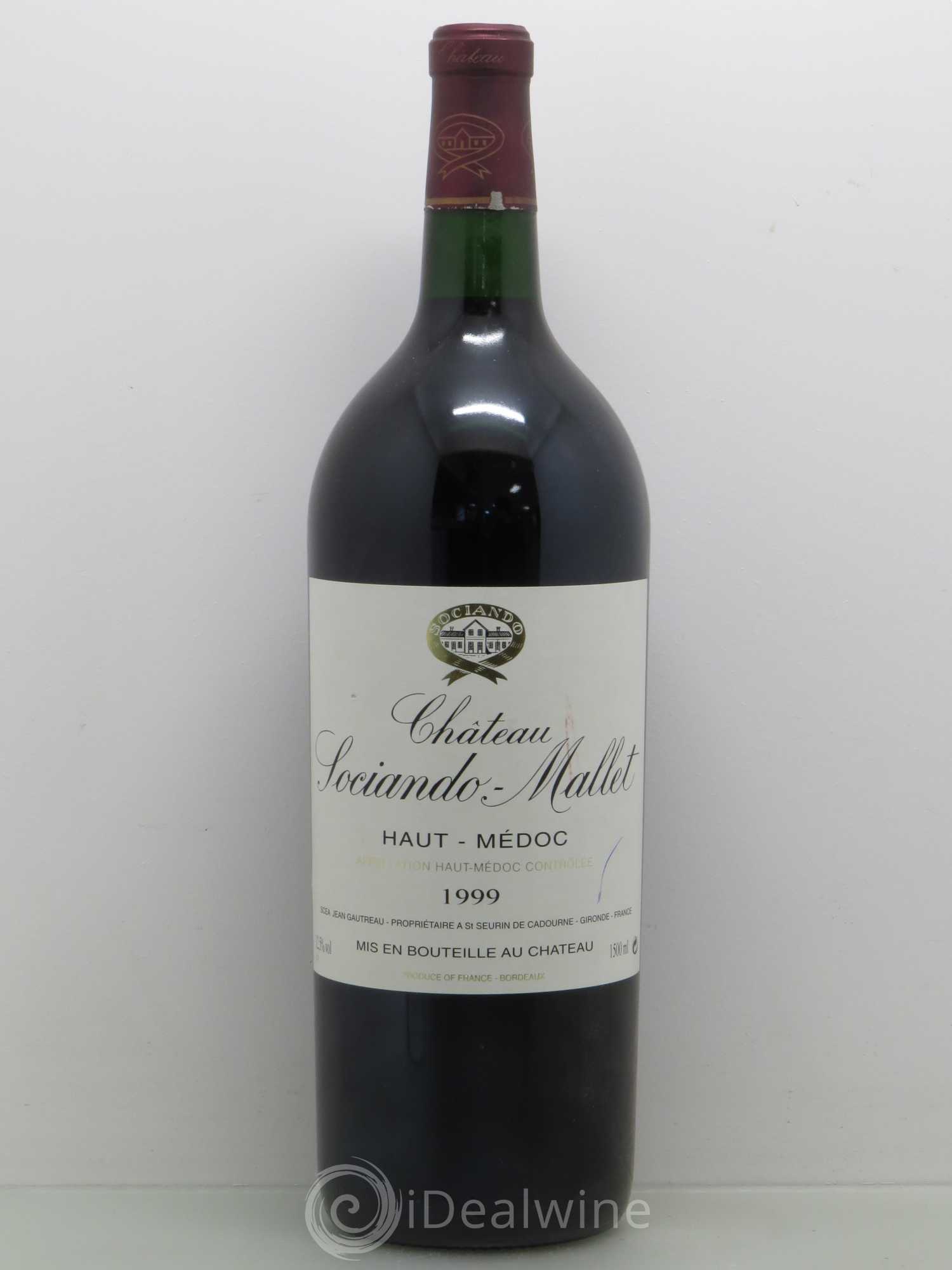 Château Sociando Mallet 1999 - Lot de 1 magnum - 0
