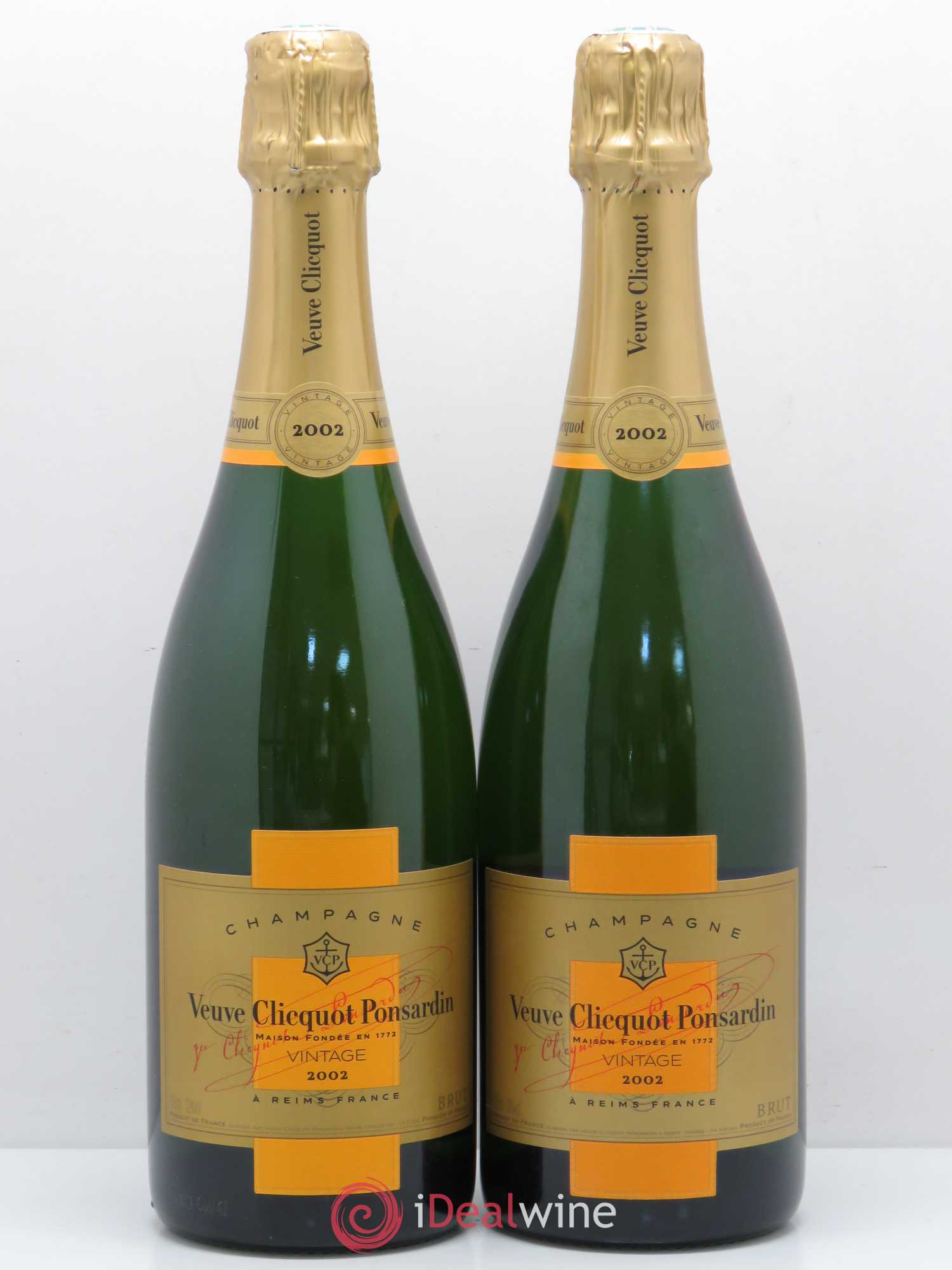 Champagne - 2002 - Lot of 2 bottles - 0