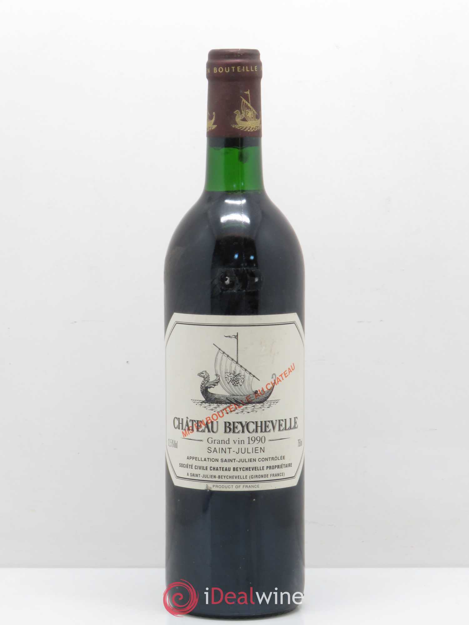 Château Beychevelle 4ème Grand Cru Classé 1990 - Lot de 1 bouteille - 0