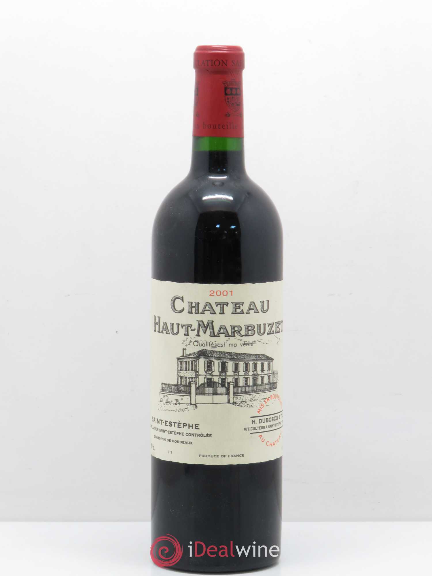 Château Haut Marbuzet 2001 - Lot de 1 bouteille - 0