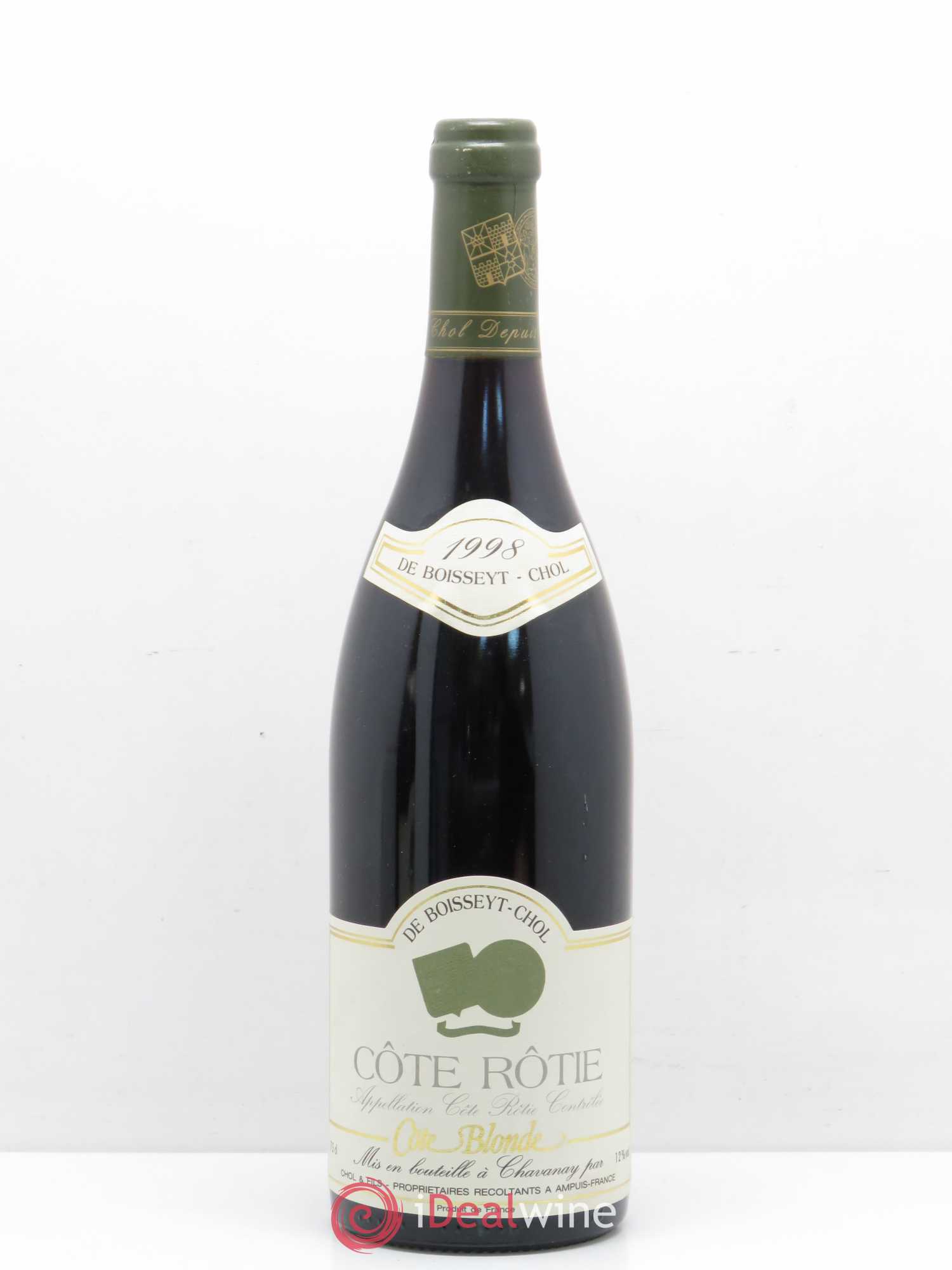 Côte-Rôtie Côte blonde Cave de Boisseyt-Chol 1998 - Posten von 1 Flasche - 0