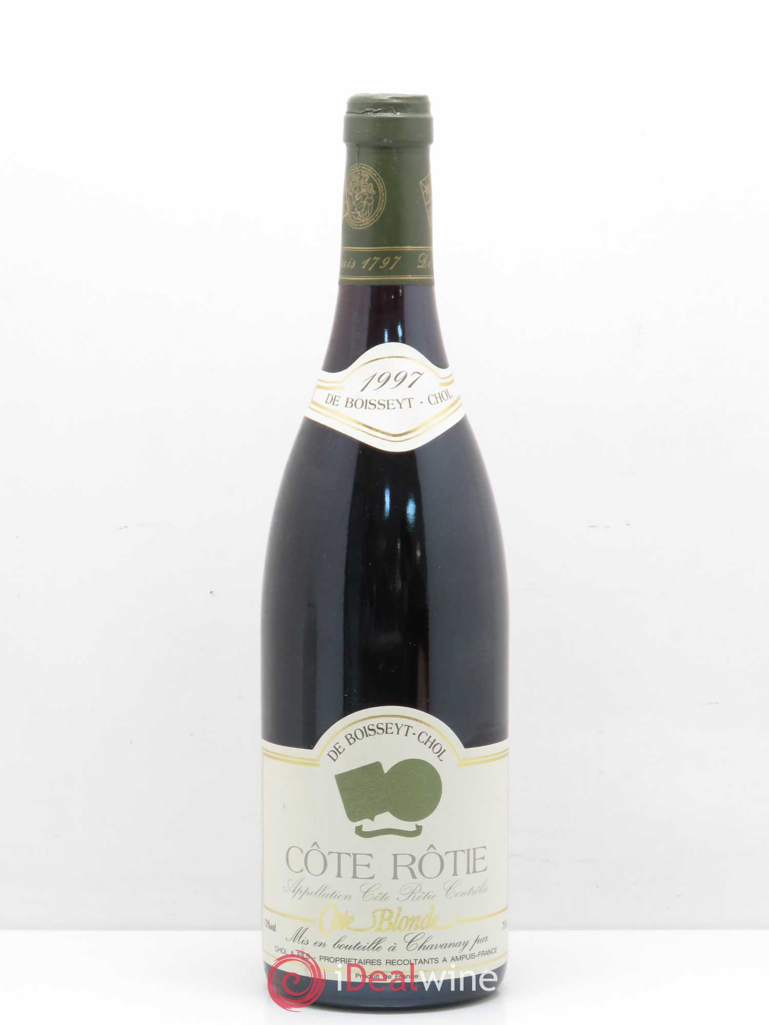 Côte-Rôtie Côte blonde Cave de Boisseyt-Chol 1997 - Posten von 1 Flasche - 0