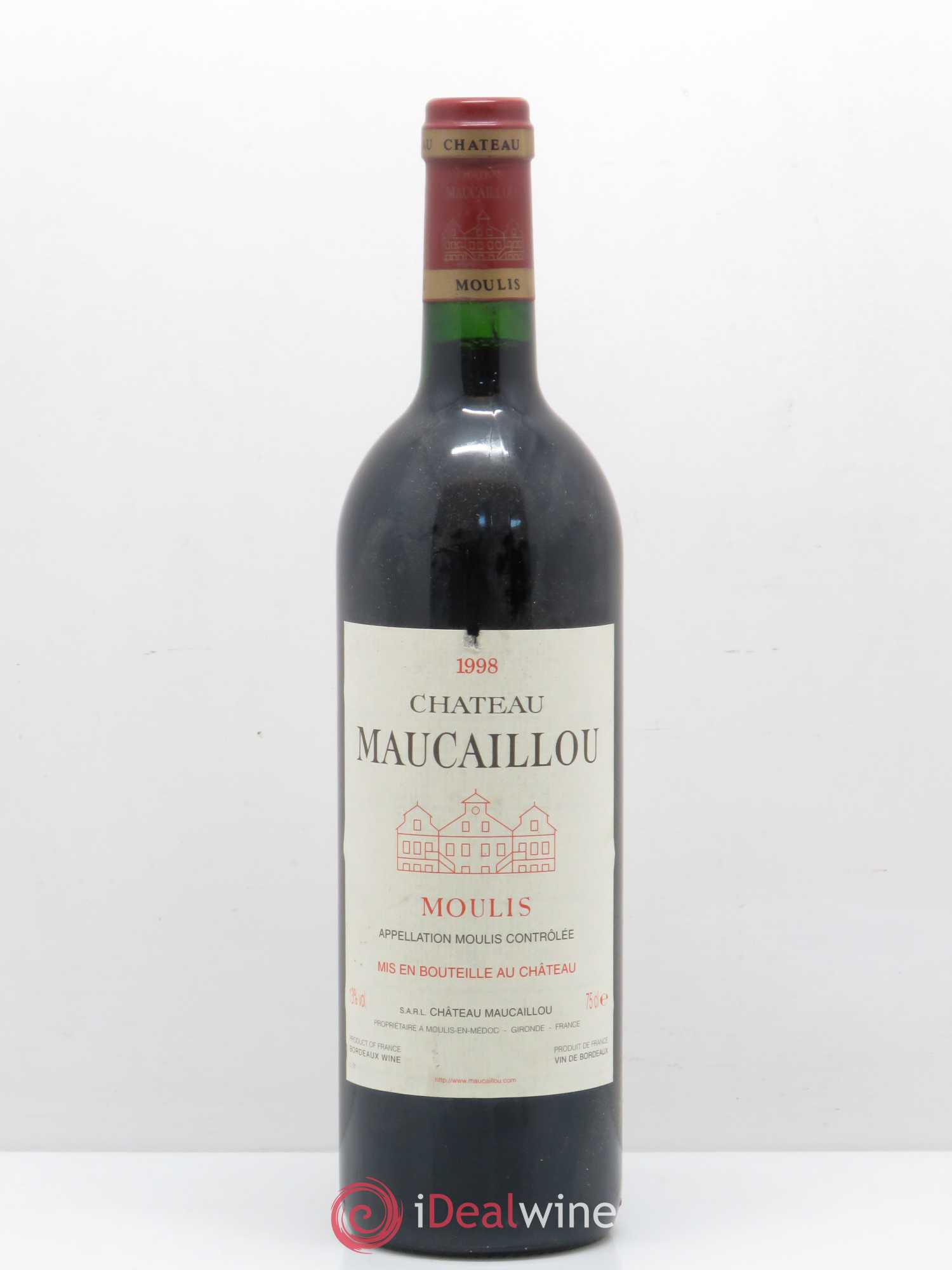 Château Maucaillou 1998 - Lot de 1 bouteille - 0