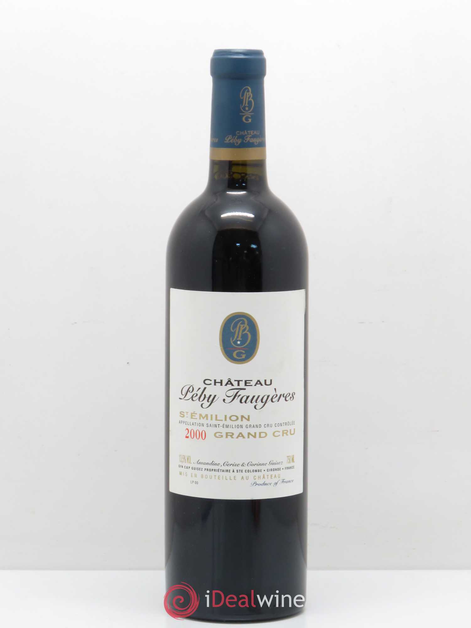 Château Péby Faugères Grand Cru Classé 2000 - Lot de 1 bouteille - 0