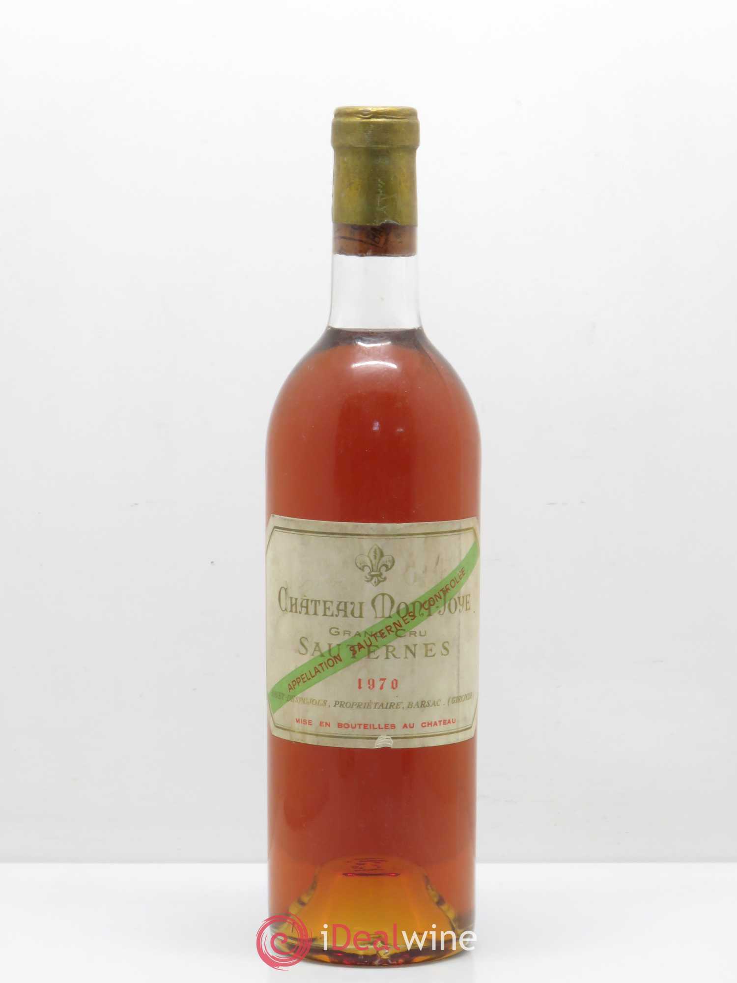 Sauternes Mont Joyeu 1970 - Posten von 1 Flasche - 0
