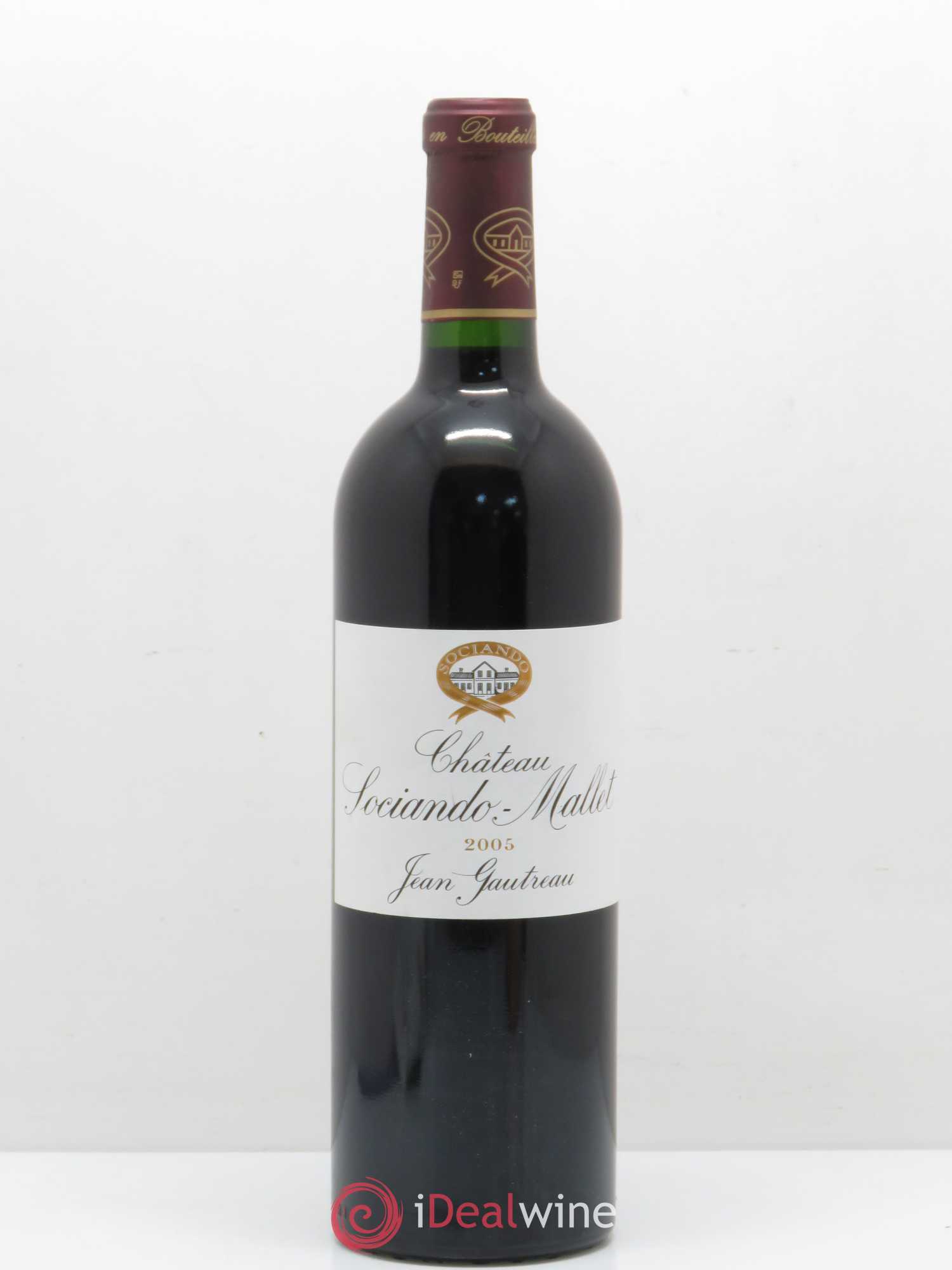 Château Sociando Mallet 2005 - Lot de 1 bouteille - 0