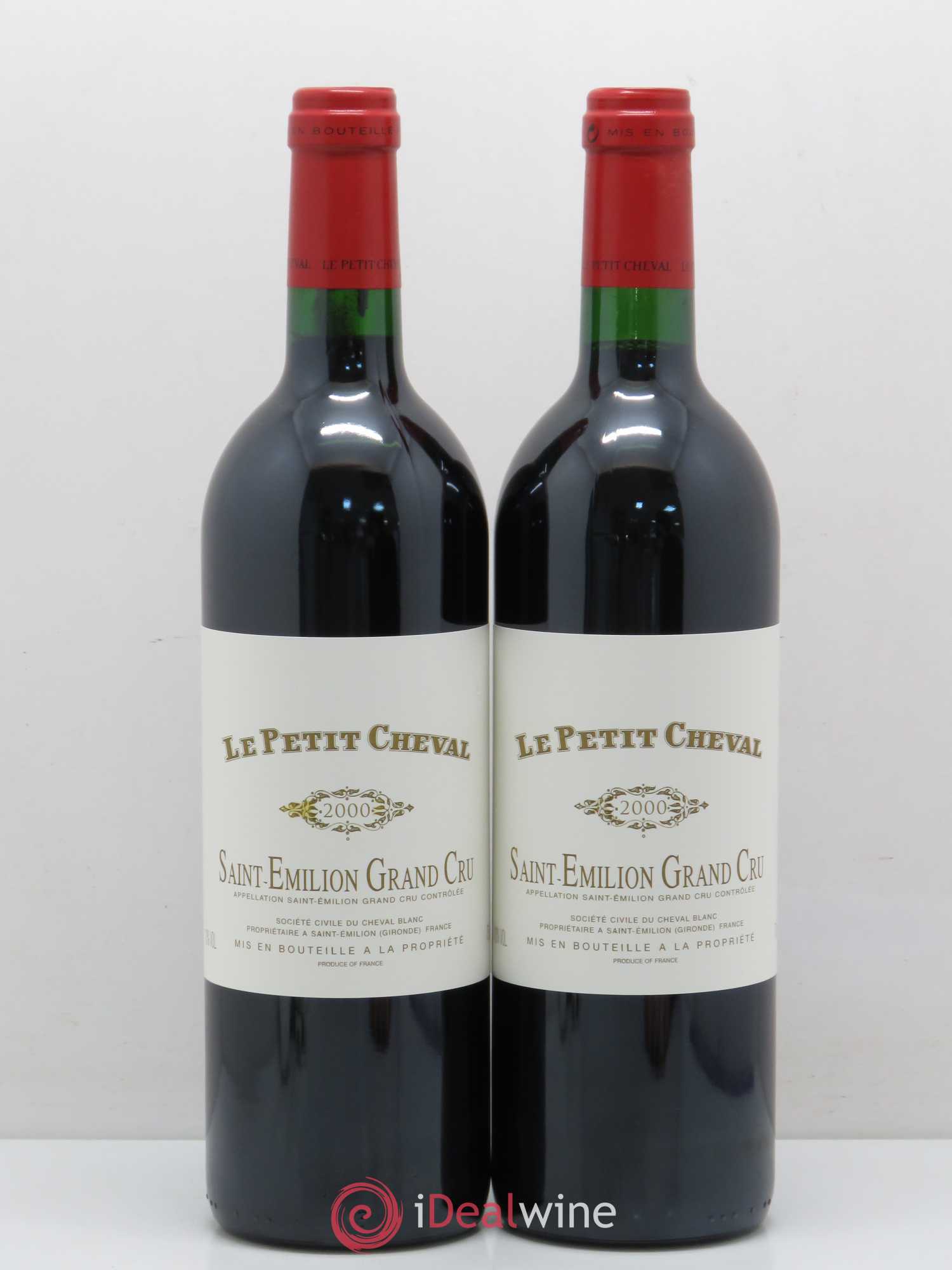 Le Petit Cheval Second Vin 2000 - Lot de 2 bouteilles - 0