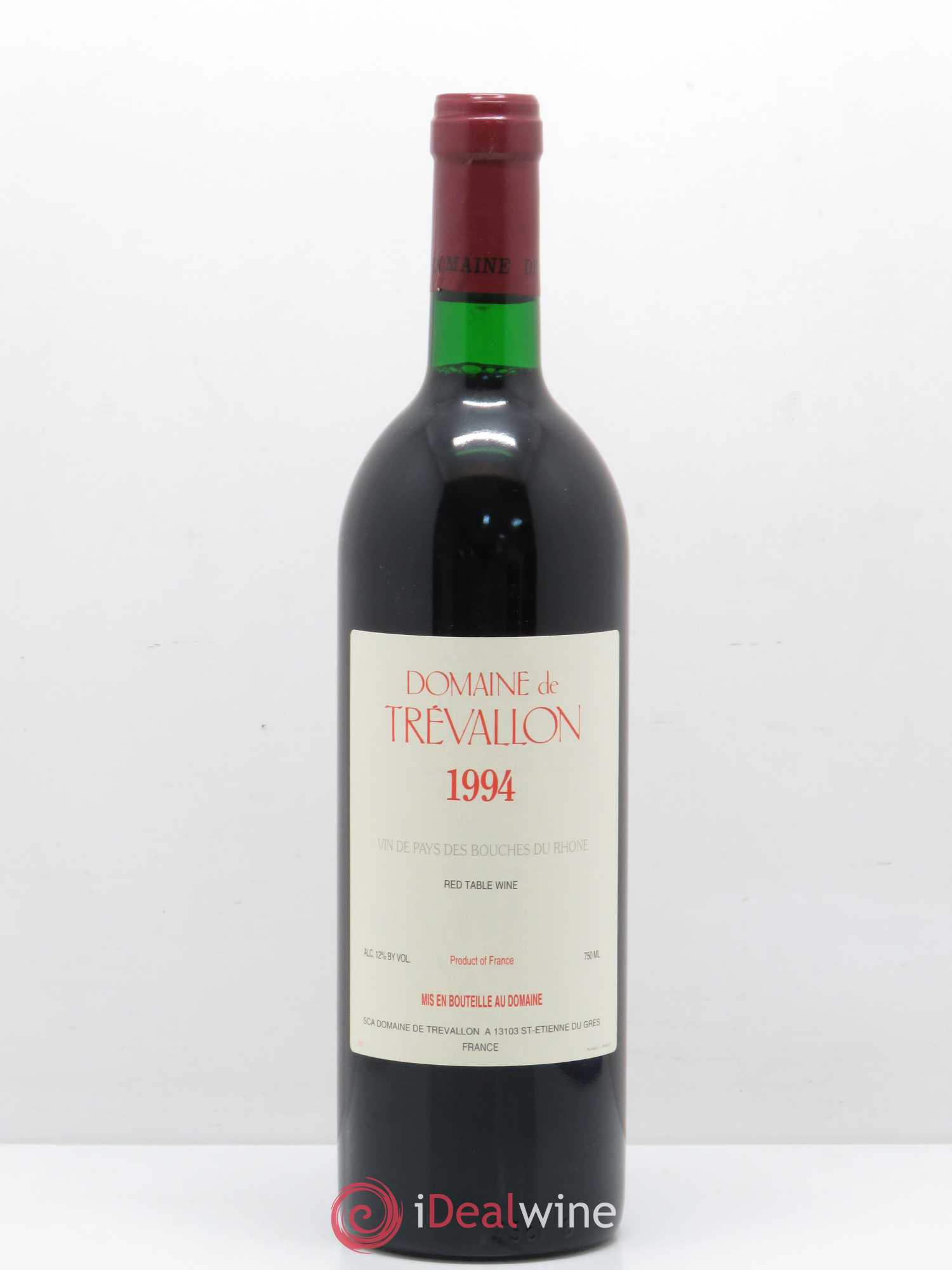 VDP Bouches du Rhône Trévallon (Domaine de) Eloi Dürrbach 1994 - Lot de 1 bouteille - 0