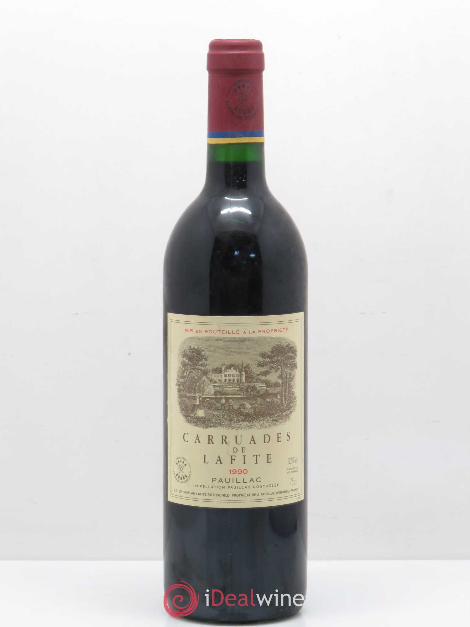 Carruades de Lafite Rothschild Second Vin 1990 - Lot de 1 bouteille - 0