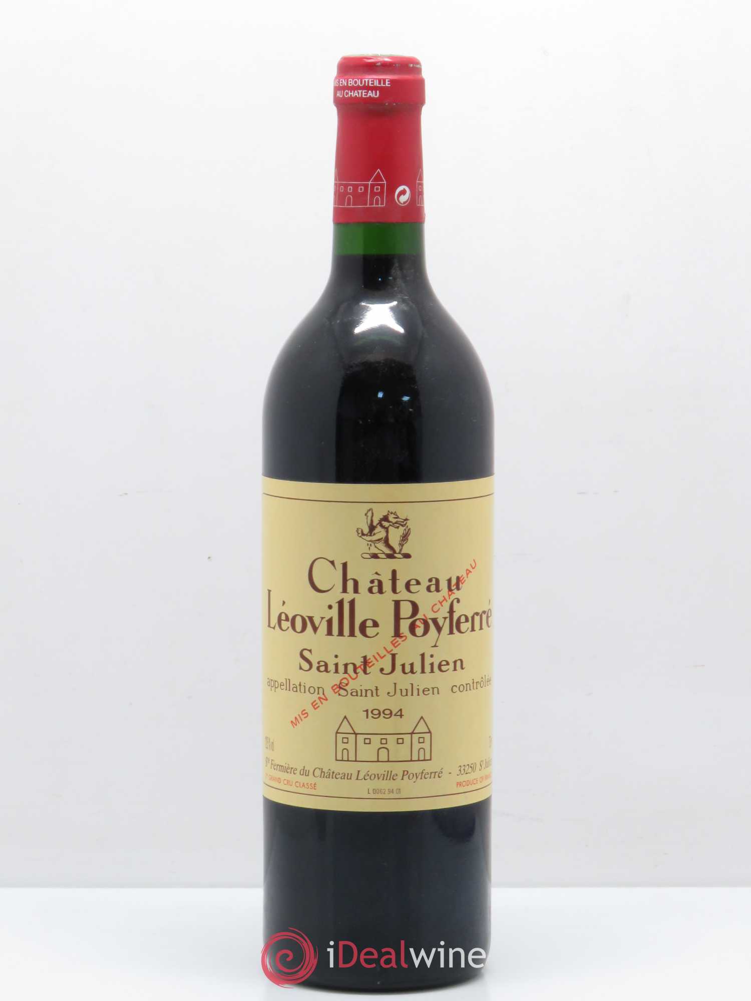 Château Léoville Poyferré 2ème Grand Cru Classé 1994 - Lot de 1 bouteille - 0