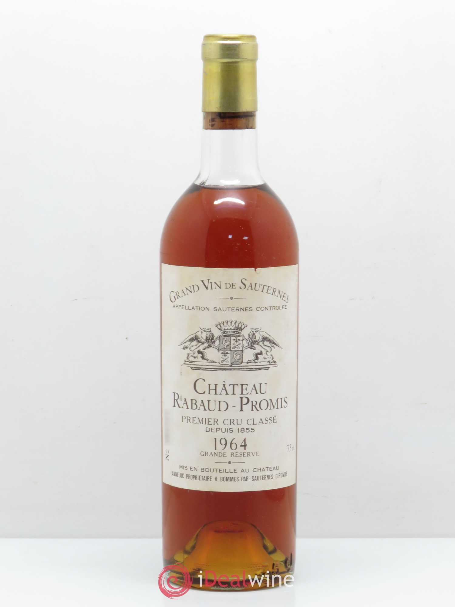 Château Rabaud Promis 1er Grand Cru Classé 1964 - Posten von 1 Flasche - 0