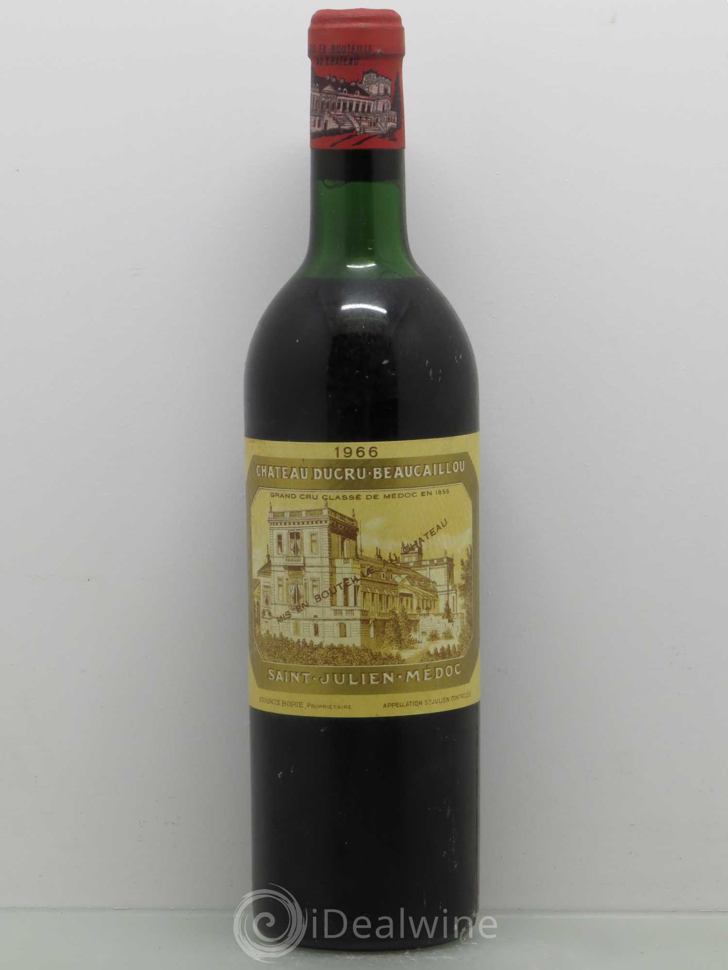 Château Ducru Beaucaillou 2ème Grand Cru Classé 1966 - Lot de 1 bouteille - 0