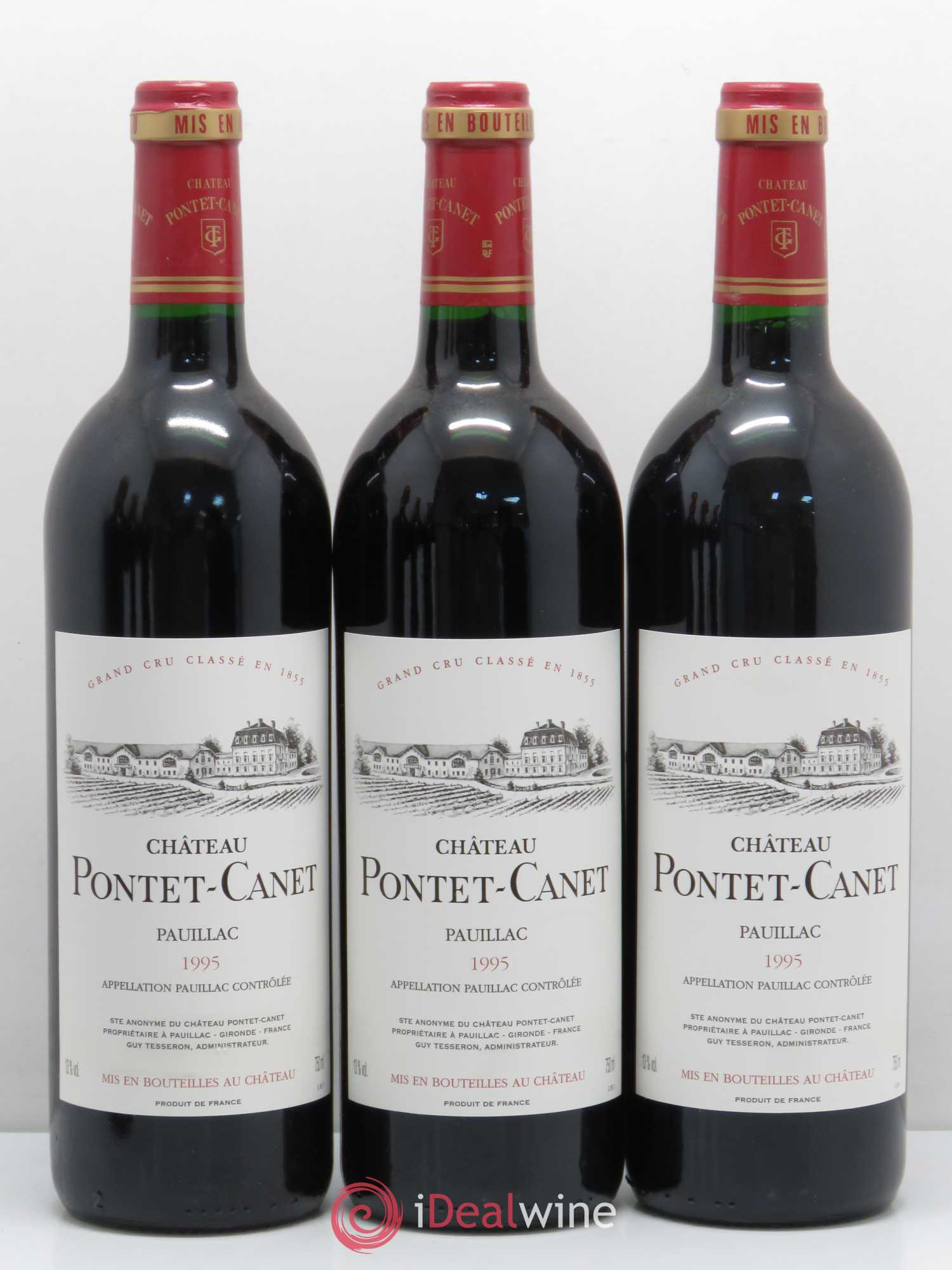 Château Pontet Canet 5ème Grand Cru Classé 1995 - Lot de 12 bouteilles - 2