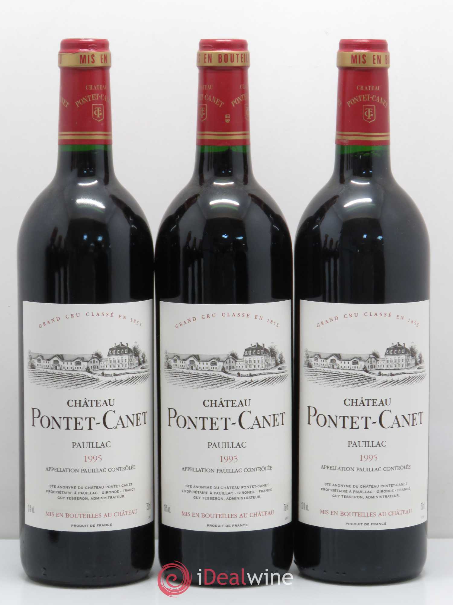 Château Pontet Canet 5ème Grand Cru Classé 1995 - Lot de 12 bouteilles - 3