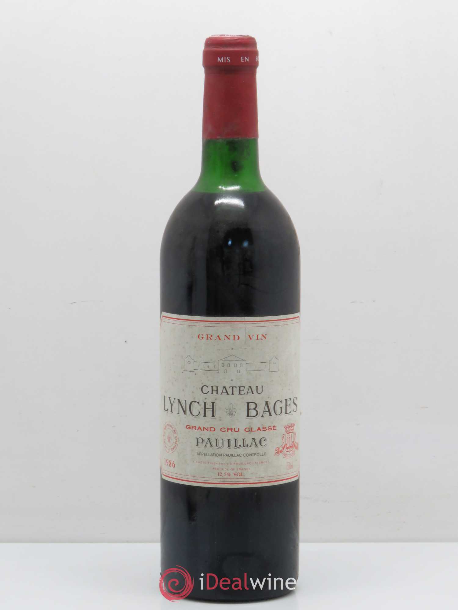 Château Lynch Bages 5ème Grand Cru Classé 1986 - Lot de 1 bouteille - 0