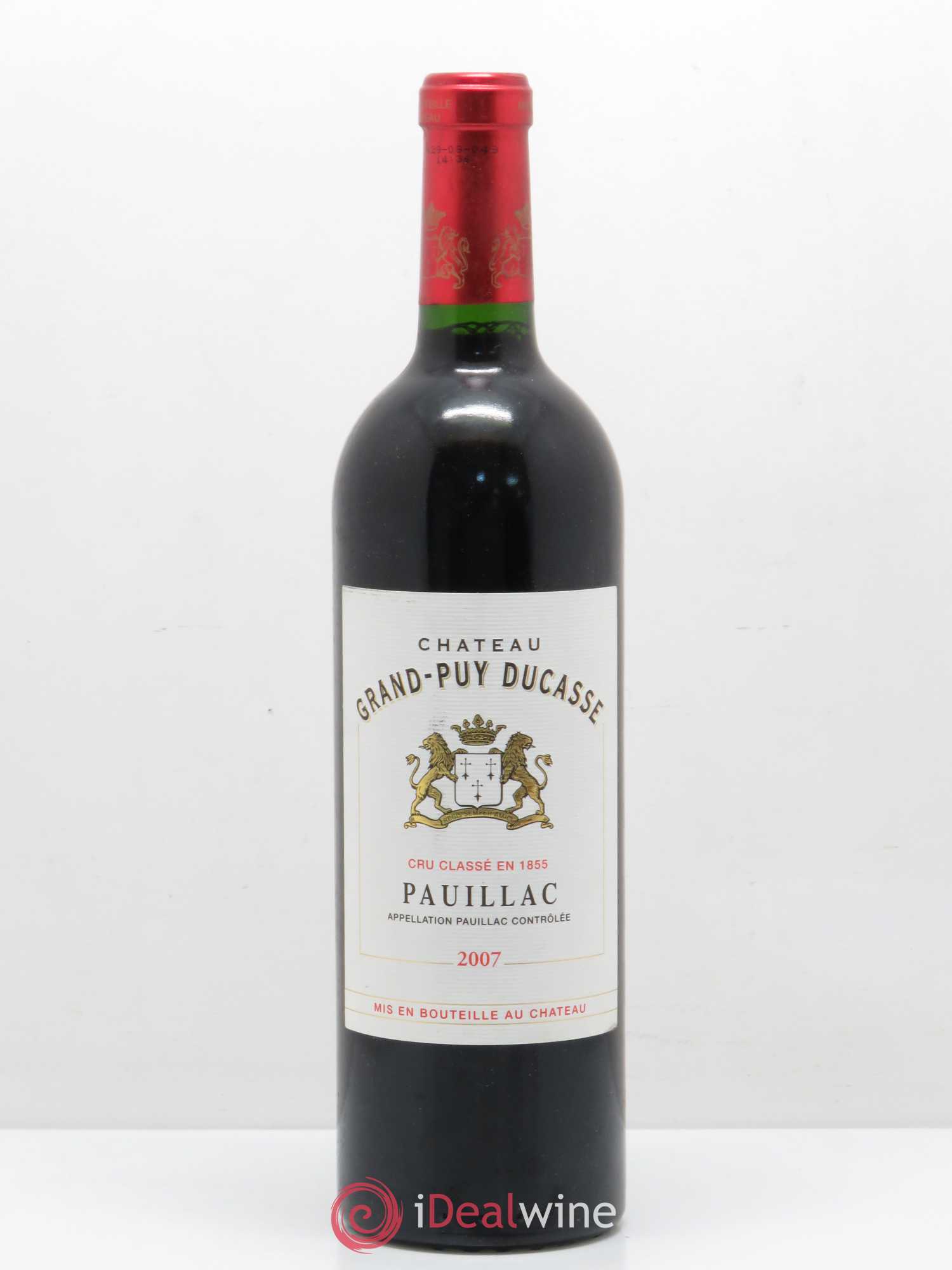 Château Grand Puy Ducasse 5ème Grand Cru Classé 2007 - Lot de 1 bouteille - 0