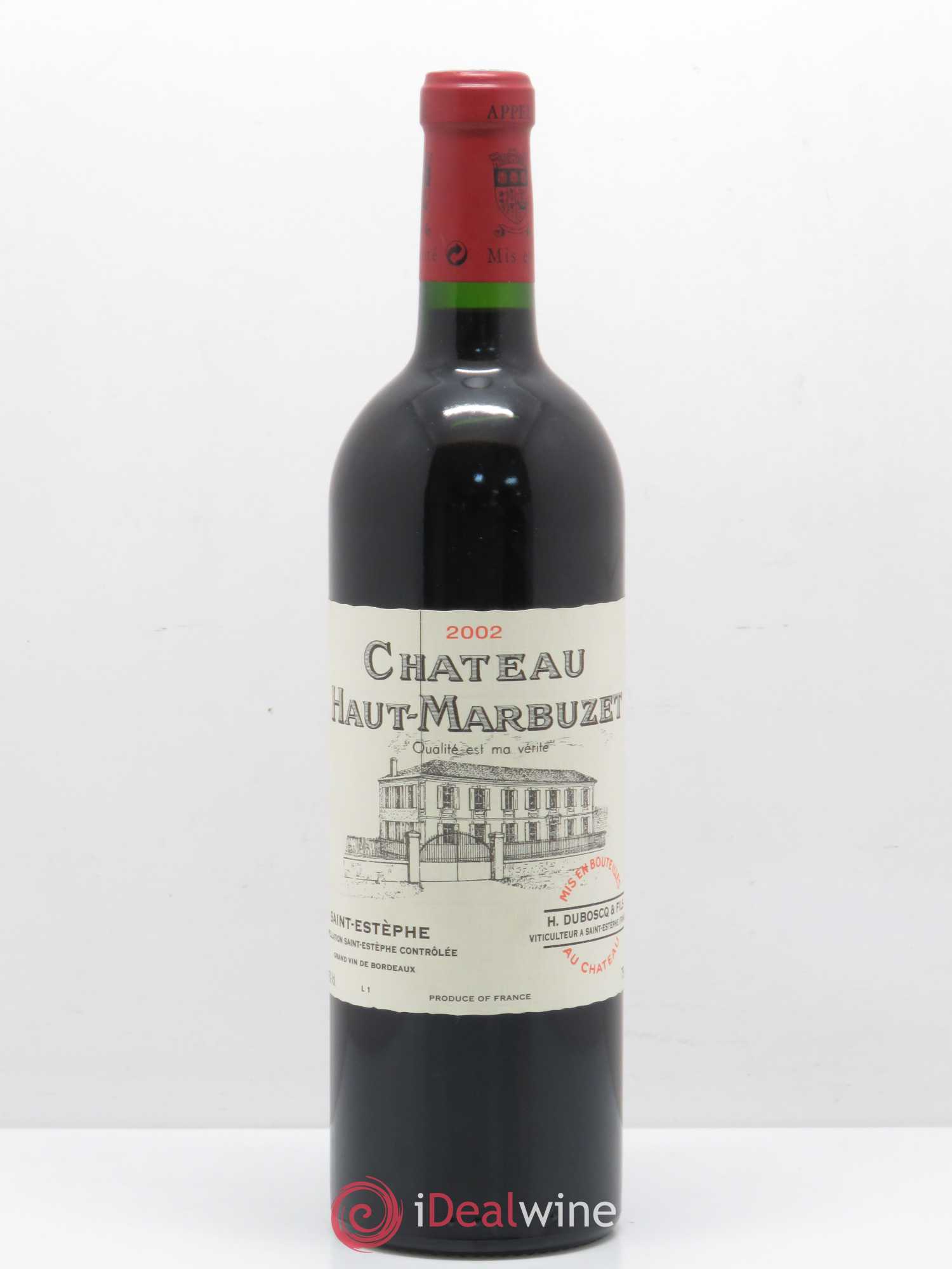 Château Haut Marbuzet 2002 - Lot de 1 bouteille - 0