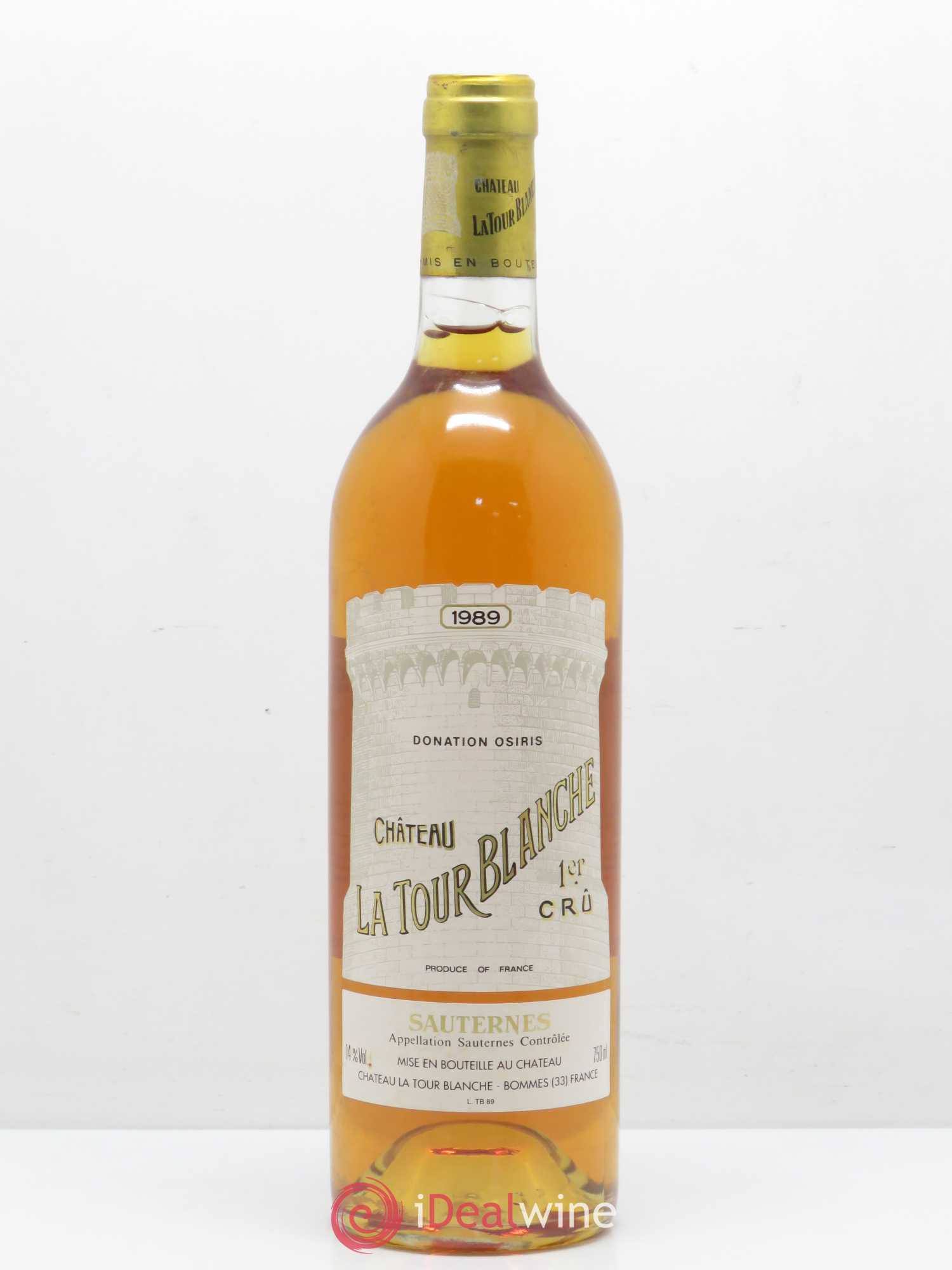 Château la Tour Blanche 1er Grand Cru Classé 1989 - Lotto di 1 bottiglia - 0