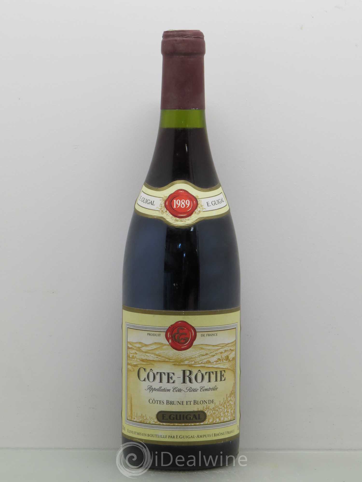 Côte-Rôtie Côtes Brune et Blonde Guigal 1989 - Lot de 1 bouteille - 0